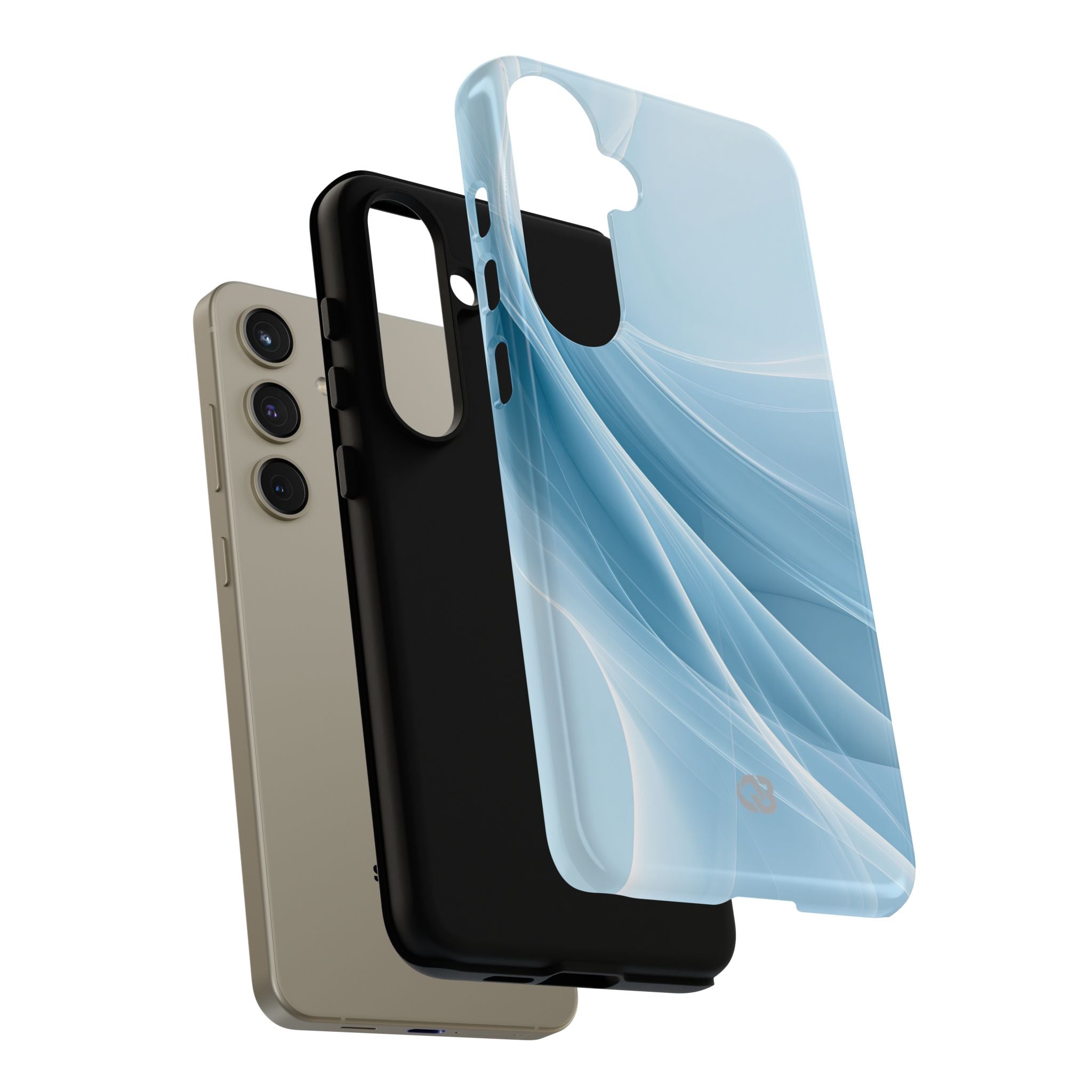 Blue Tough Phone Case for Samsung - Arctic Silk Drift