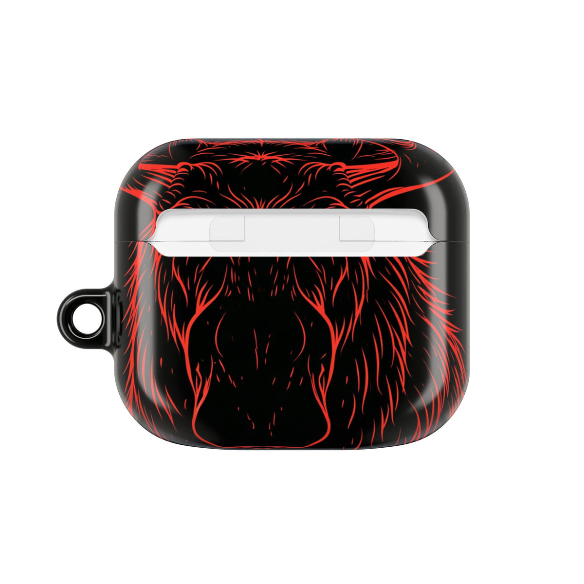 Crimson Horizon Moose · Hard Case for AirPods & AirPods Pro · Black