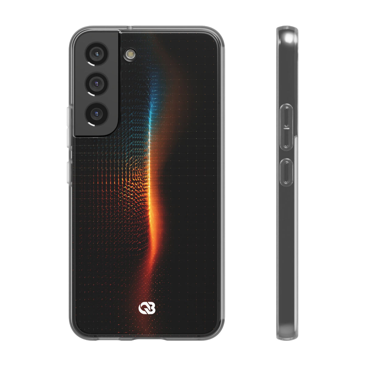 Luminous Refraction Grid · Lite Phone Case for Samsung · Black