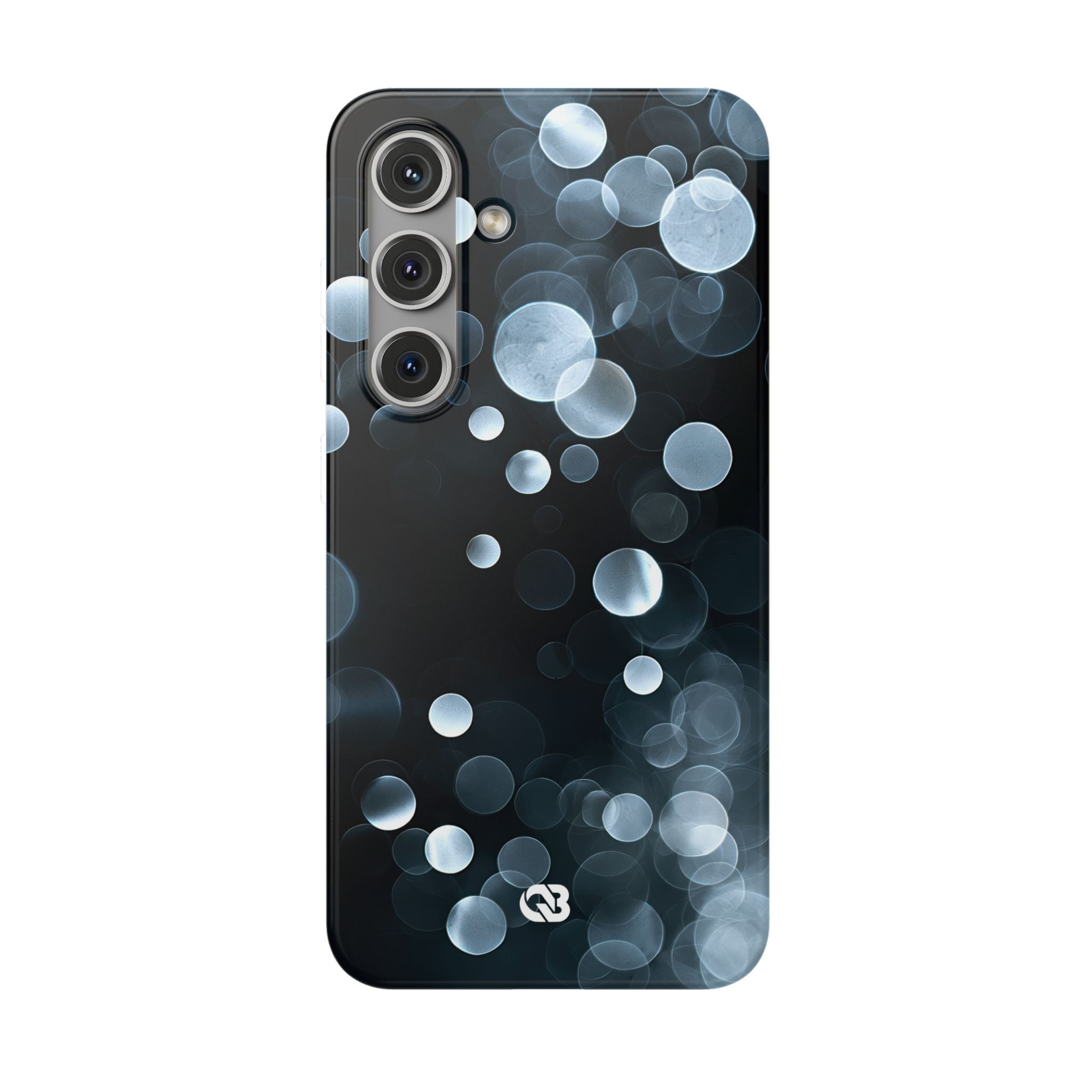 Black Lite Phone Case for Samsung - Silver Orbit Glow