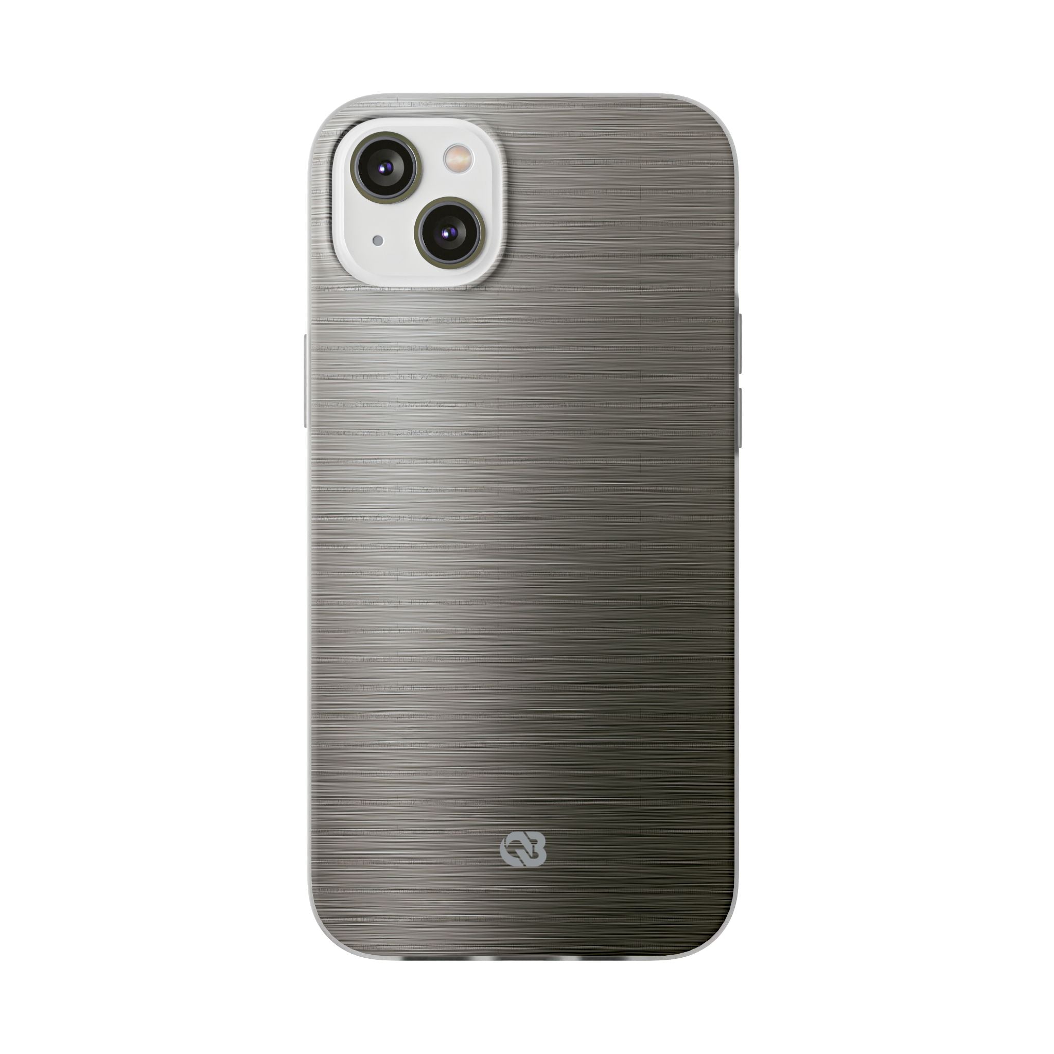 Grey Lite Phone Case for iPhone - Brushed Industrial Steel