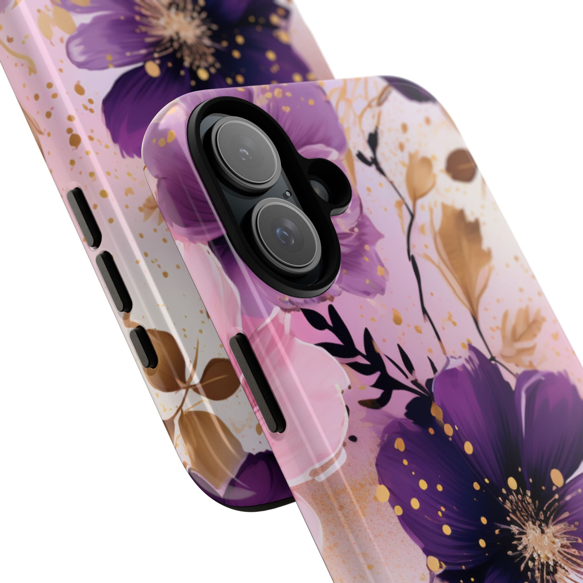 Gilded Violet Bloom · Tough Phone Case for iPhone