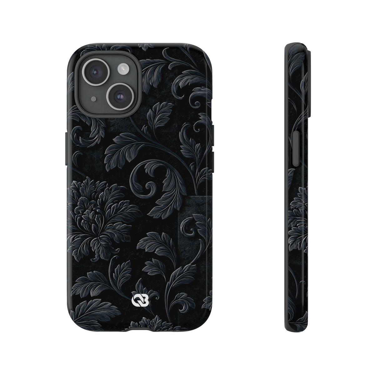 Obsidian Damask · Tough Phone Case for iPhone · Black