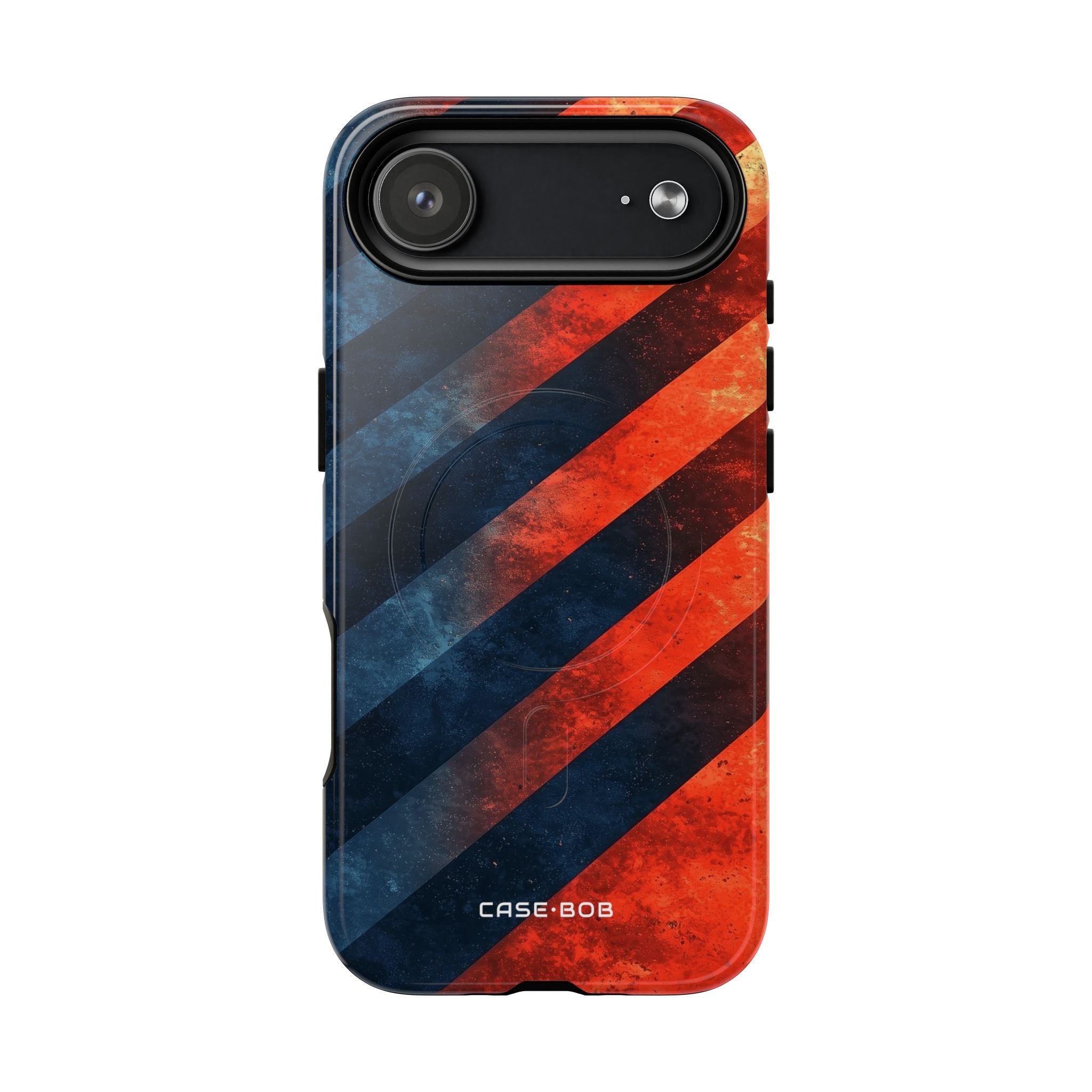 Diagonal Stripes Blaze iPhone 17 Air Case - Tough+ - CASE•BOB