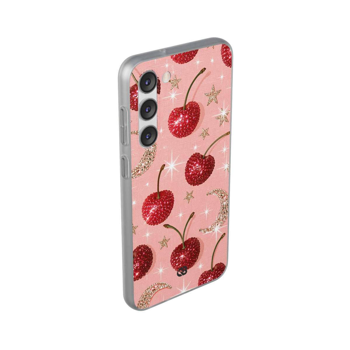 Bedazzled Ruby Cherries · Lite Phone Case for Samsung · Pink