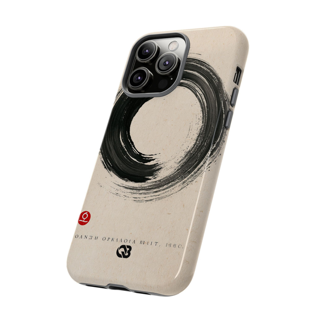 Zen Ensō Circle · Tough Phone Case for iPhone · Beige