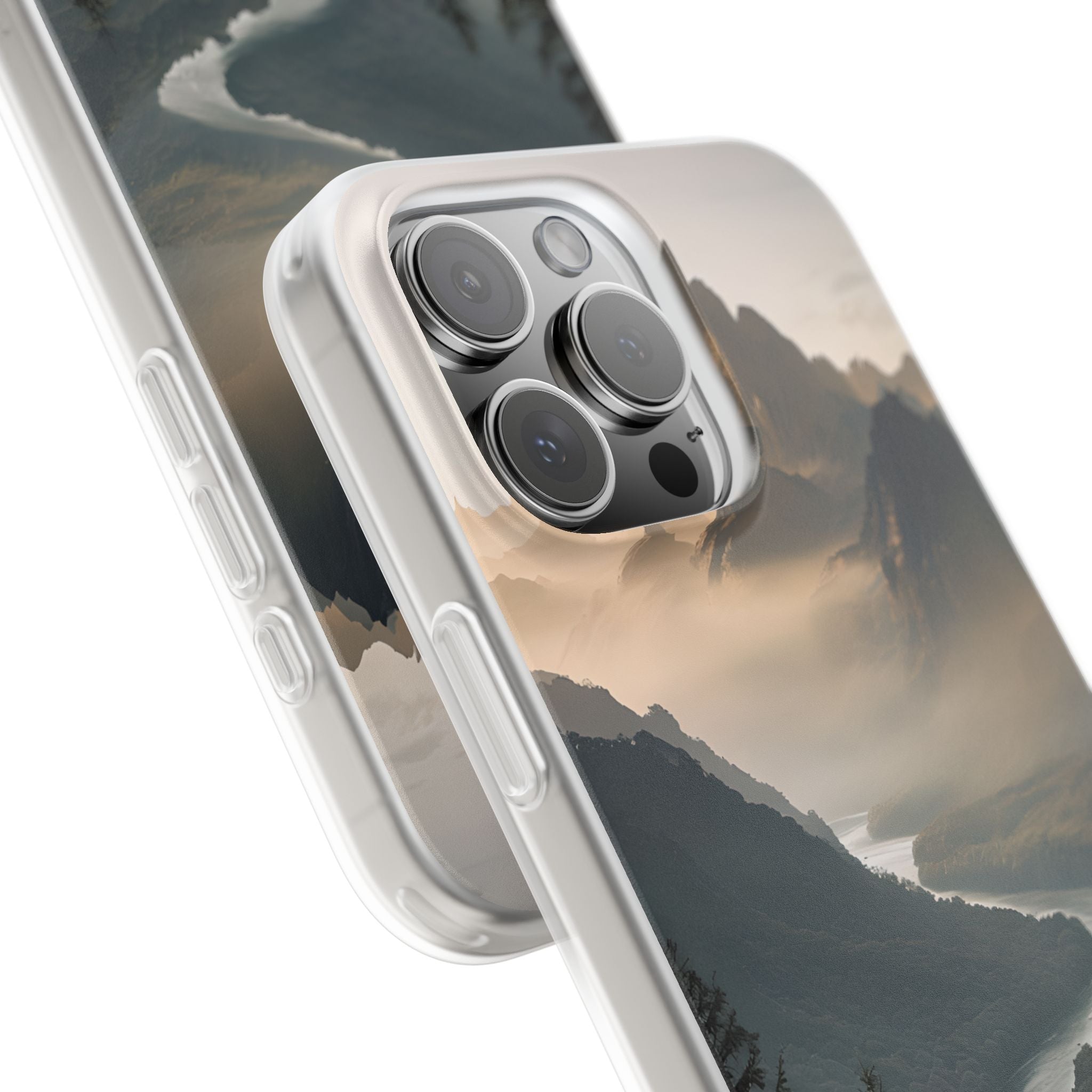 Golden Summit Valley · Soft Phone Case for iPhone