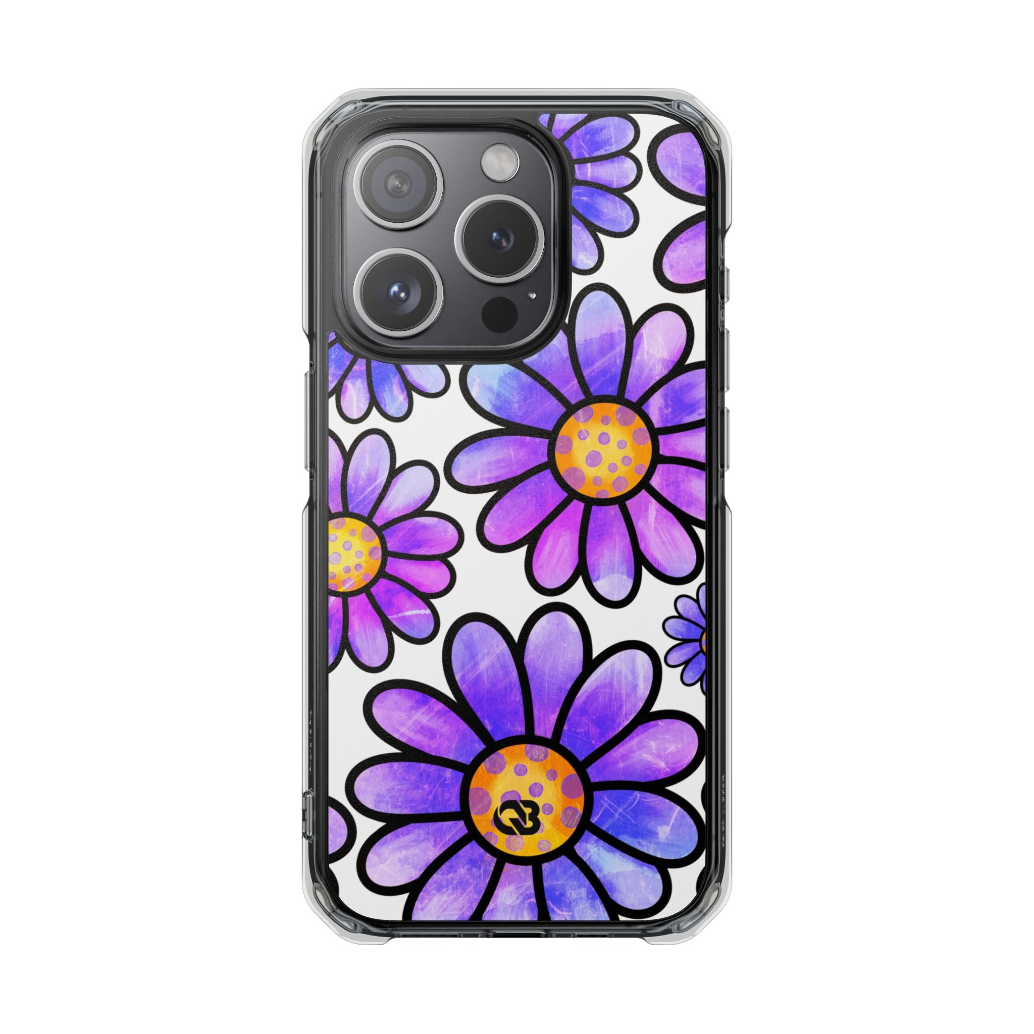 Violet Grunge Bloom · Impact Phone Case for iPhone · Magsafe