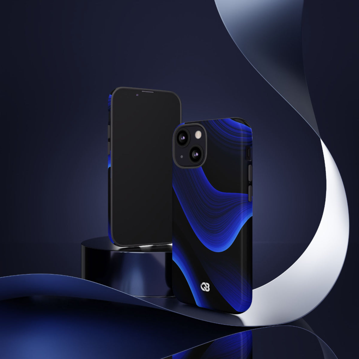Cobalt Ridge Waves · Tough Phone Case for iPhone · Blue