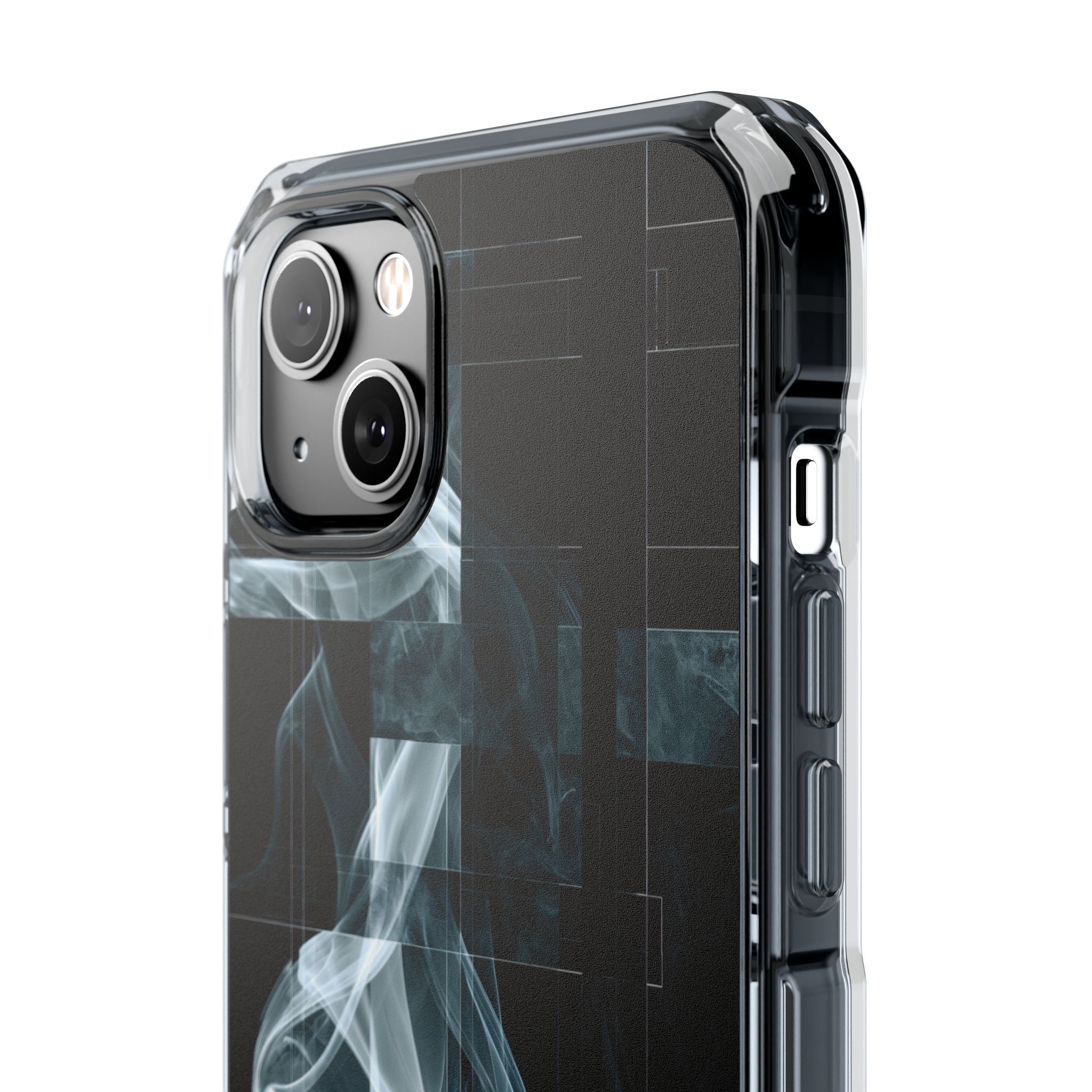 Black Impact MagSafe Phone Case for iPhone - Arctic Vapor Grid