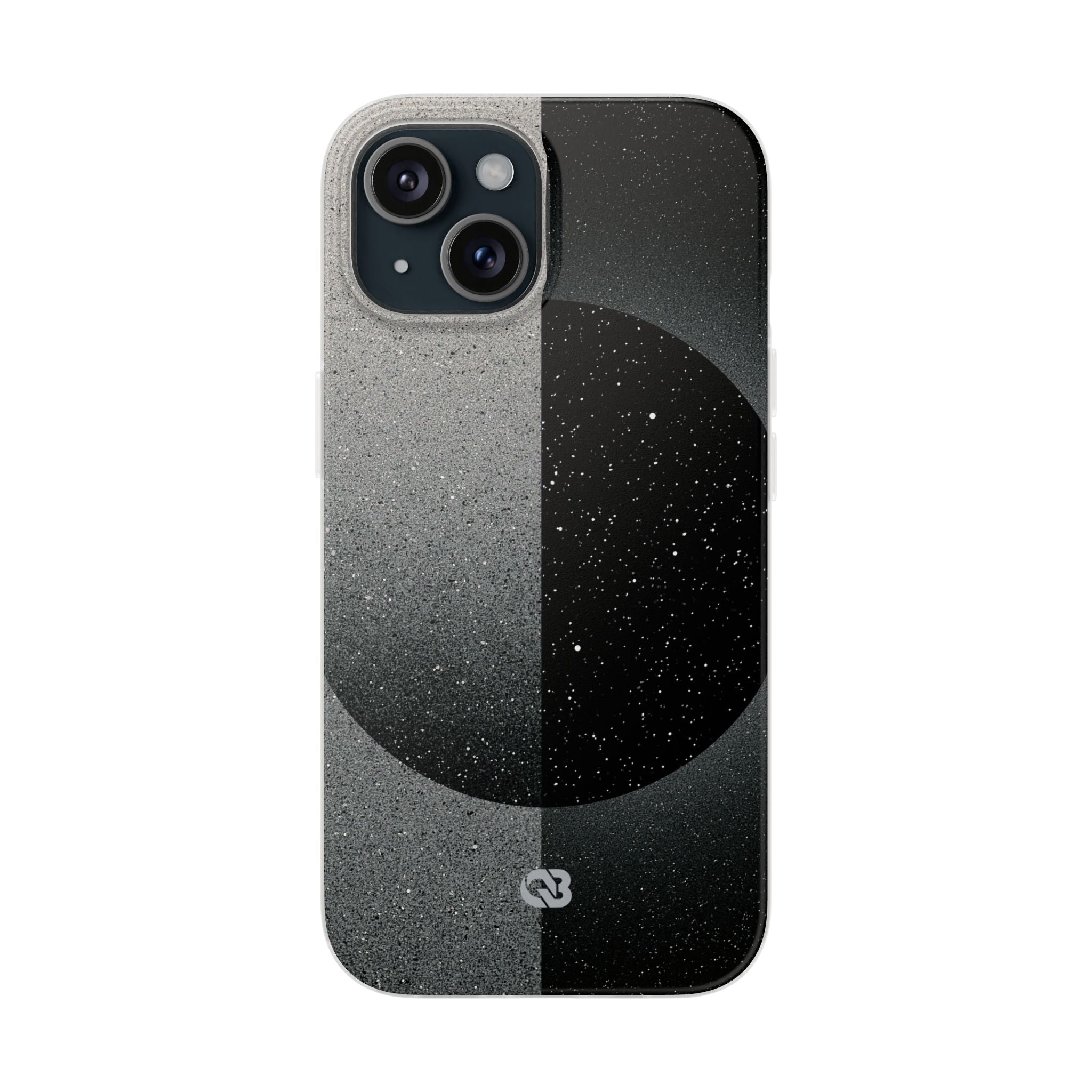 Black Lite Phone Case for iPhone - Lunar Static Orbit