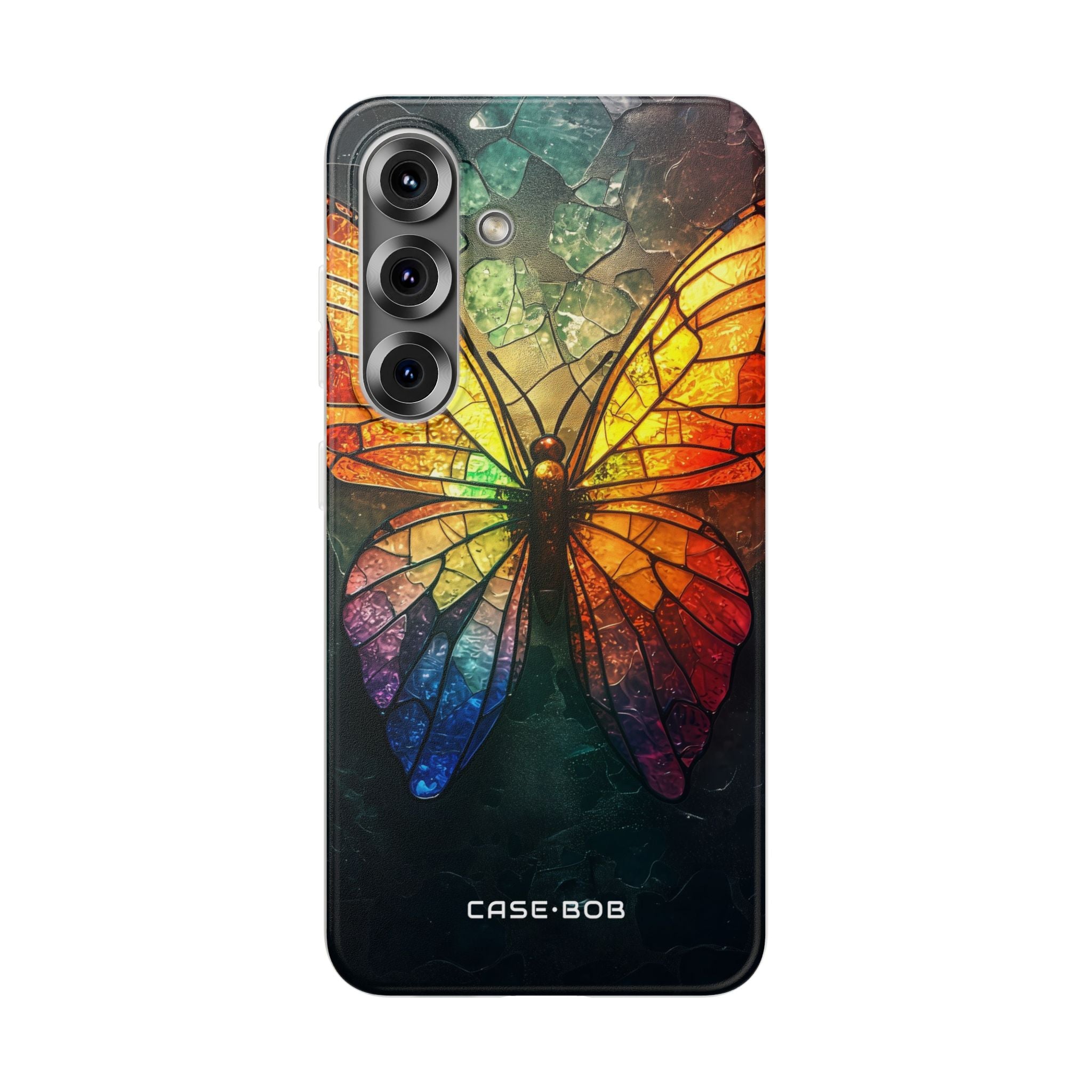 Buntglas-Schmetterling Samsung S25 Case - Soft