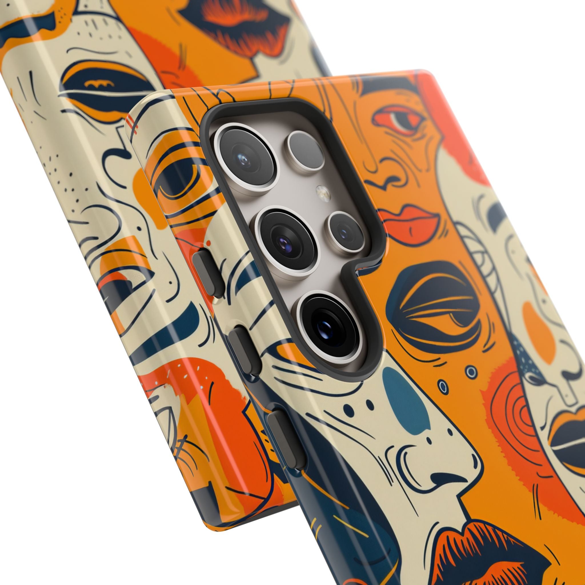 Verwickelte Gesichter Sonnenuntergang Samsung S24 Ultra Case - Tough