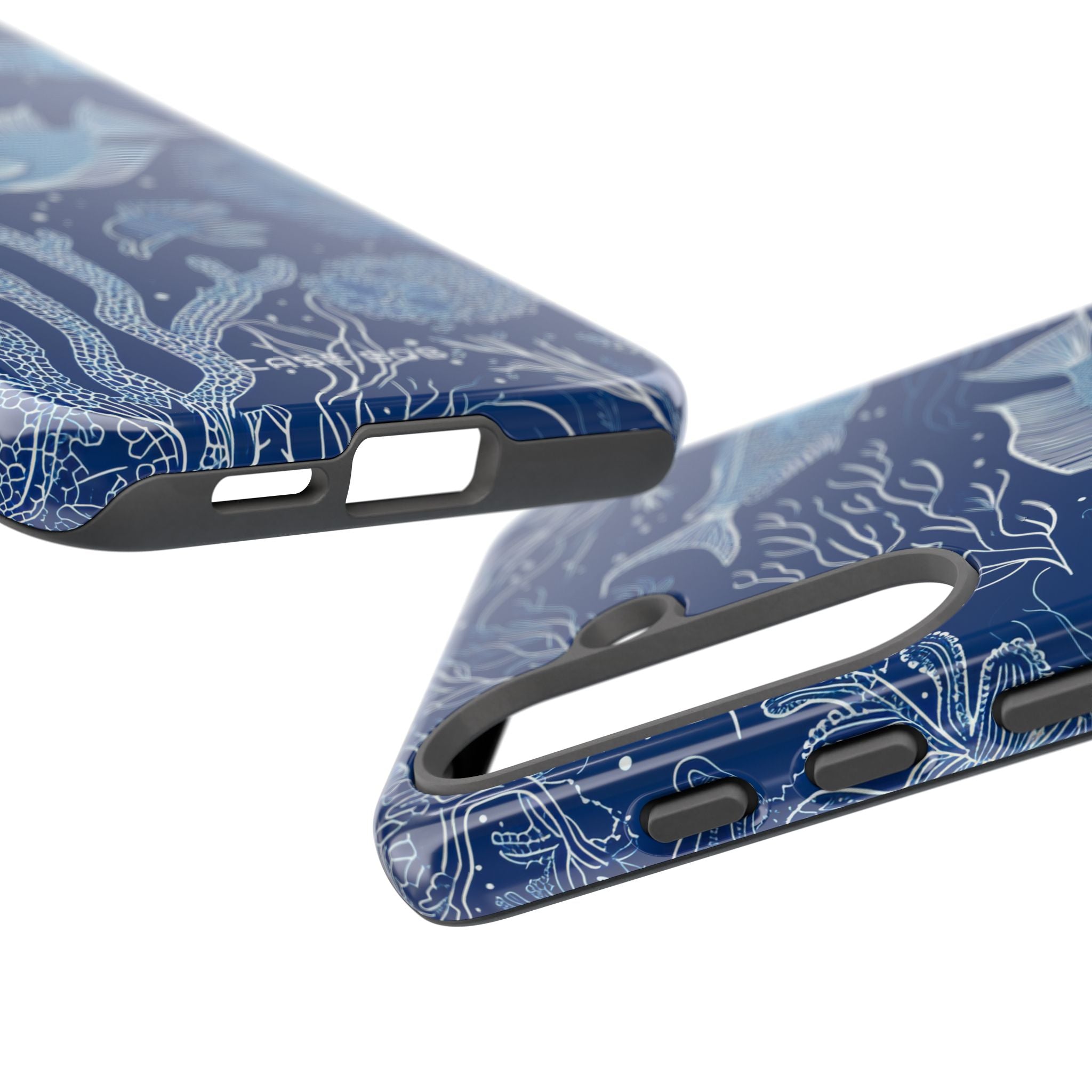 Navy Scale Reef Samsung S25 Case - Tough