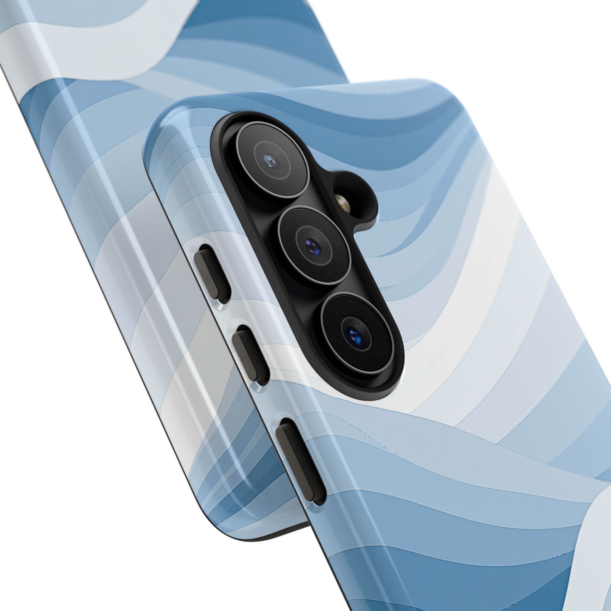Blue Tough Phone Case for Samsung - Glacial Indigo Flow