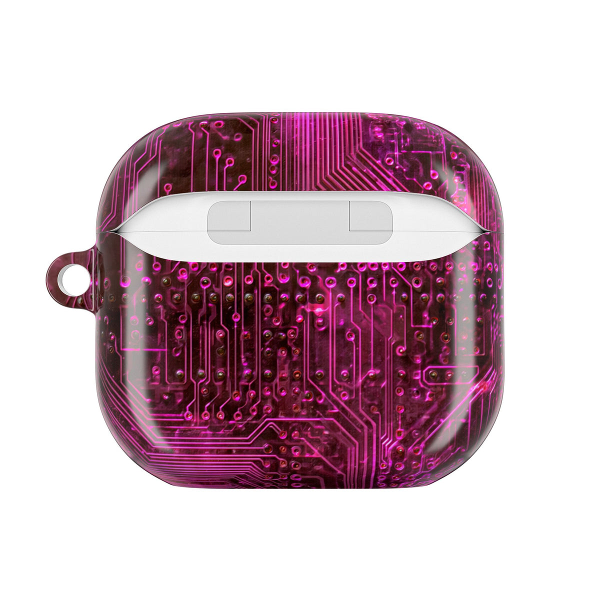 Magenta Circuit Trace · Hard Case for AirPods & AirPods Pro · Pink