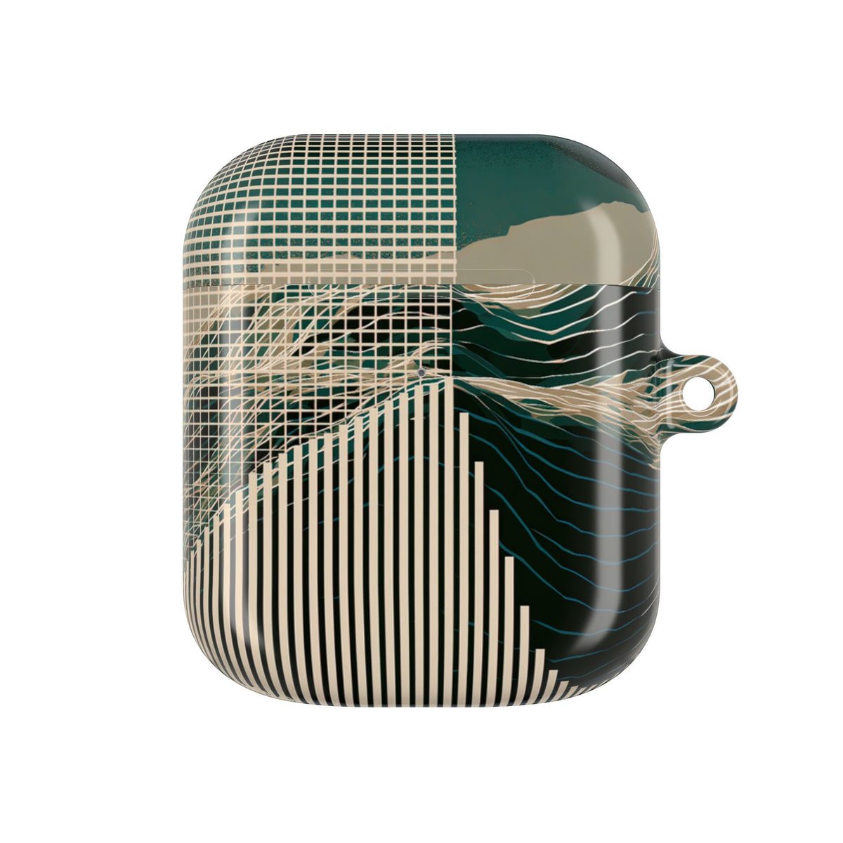 Orbital Terrain · Hard Case for AirPods & AirPods Pro · Green
