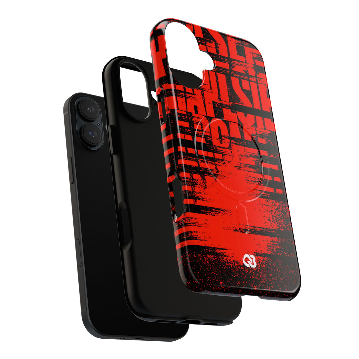 Crimson Redaction · Tough 2.0 Magnetic Phone Case for iPhone · Black