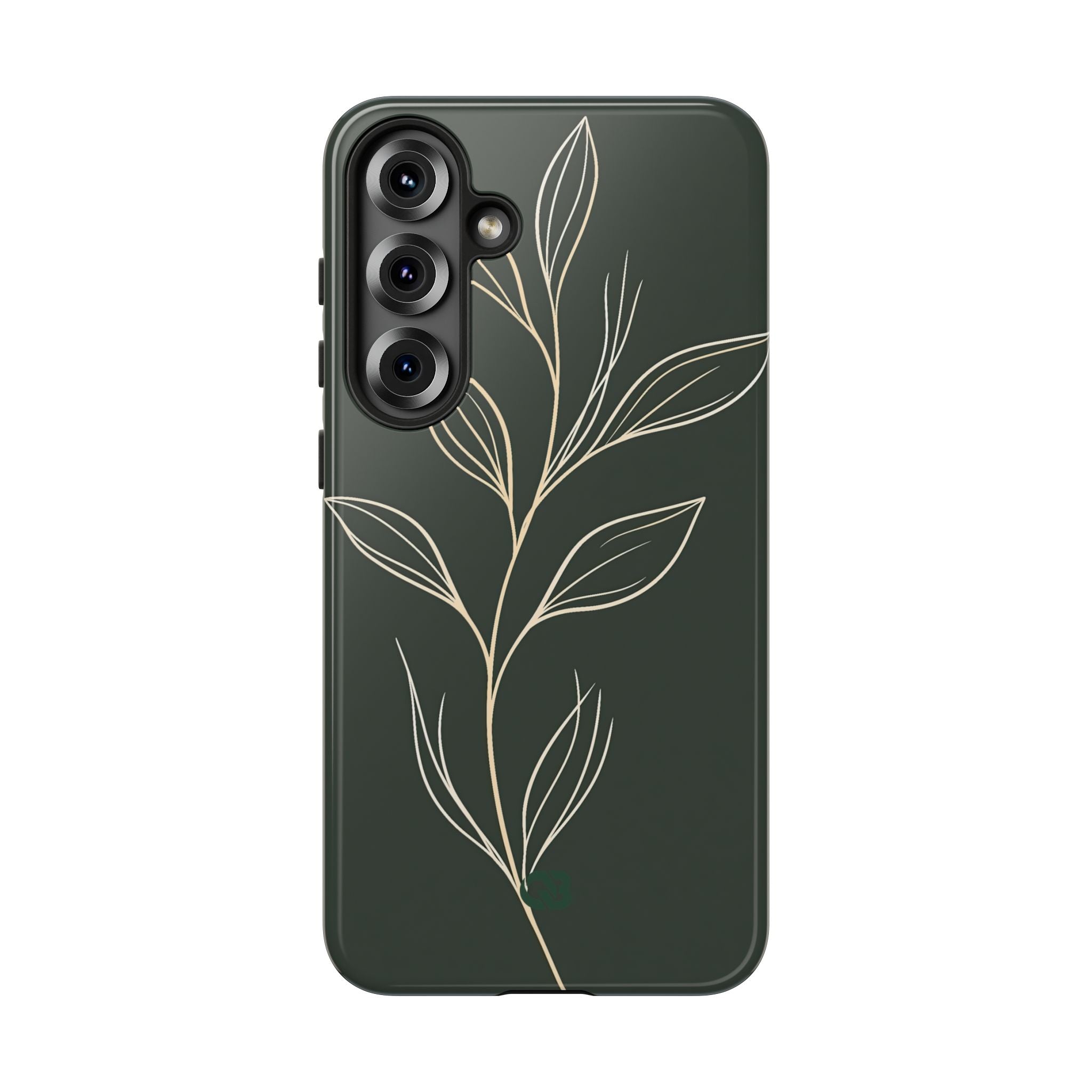 Green Tough Phone Case for Samsung - Deep Moss Willow