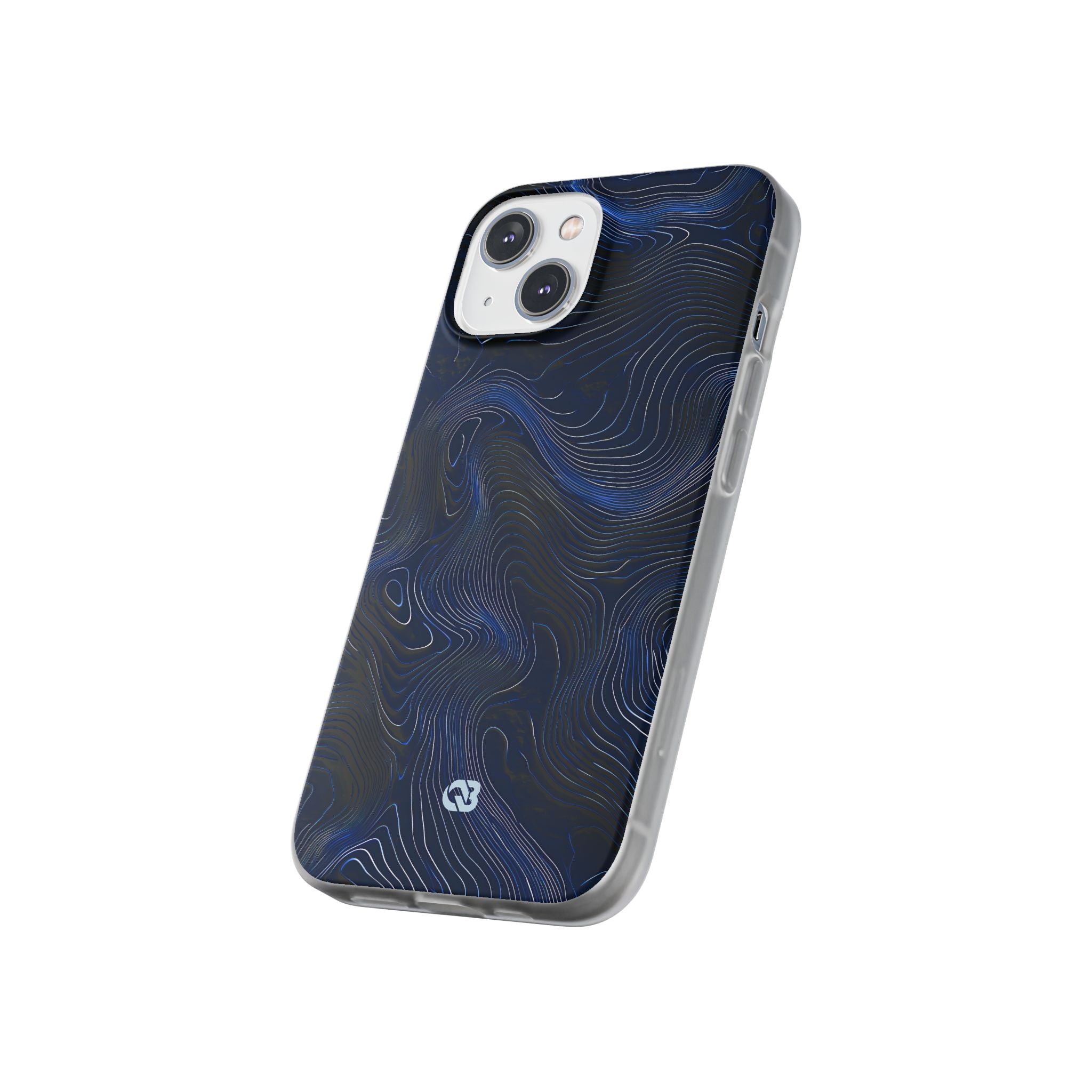 Blue Lite Phone Case for iPhone - Cobalt Contour Ridge
