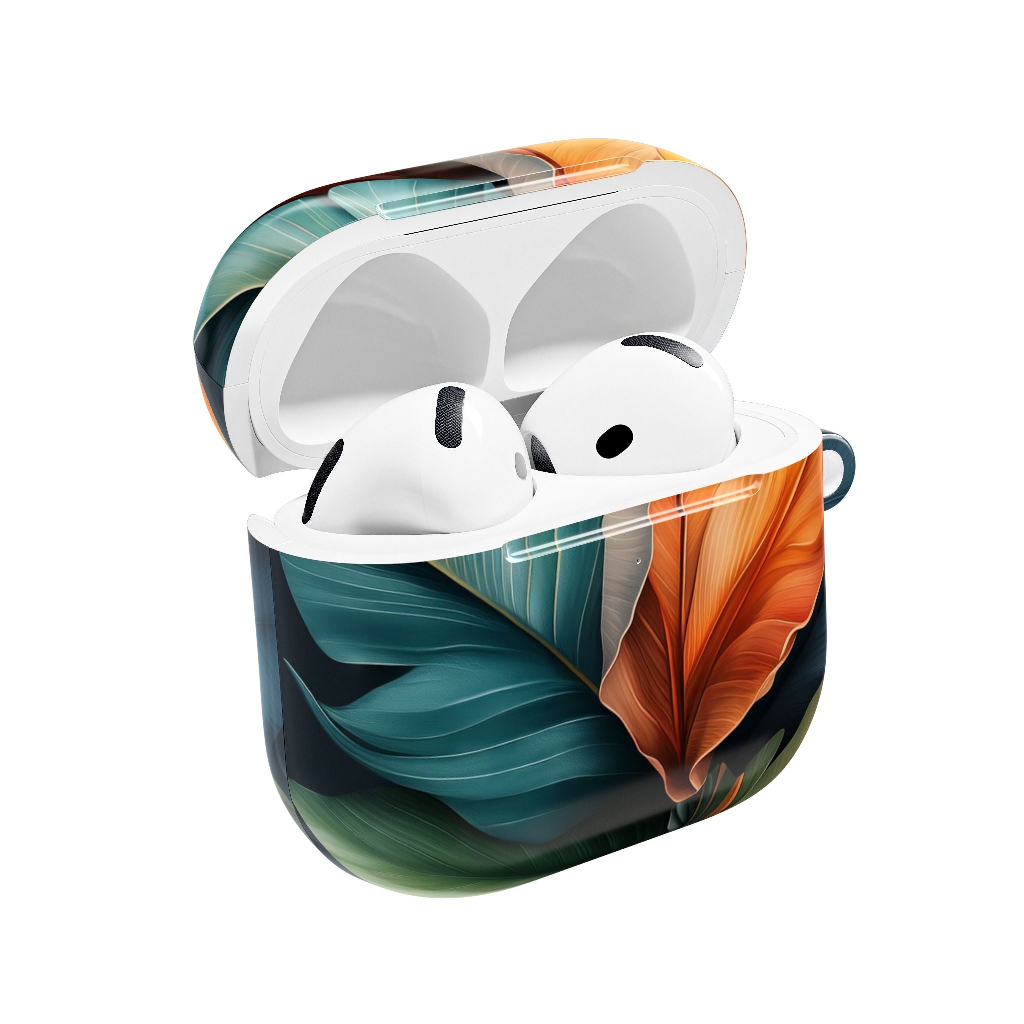 Tropical Ember Leaves - AirPods Case