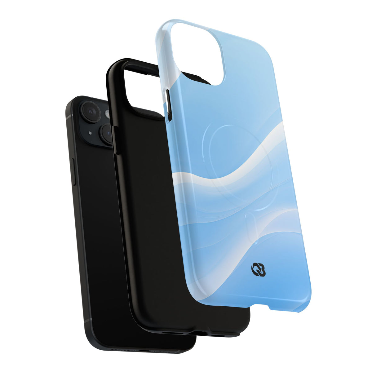 Blue Tough 2.0 Magsafe Phone Case for iPhone - Glacial Blue Silk