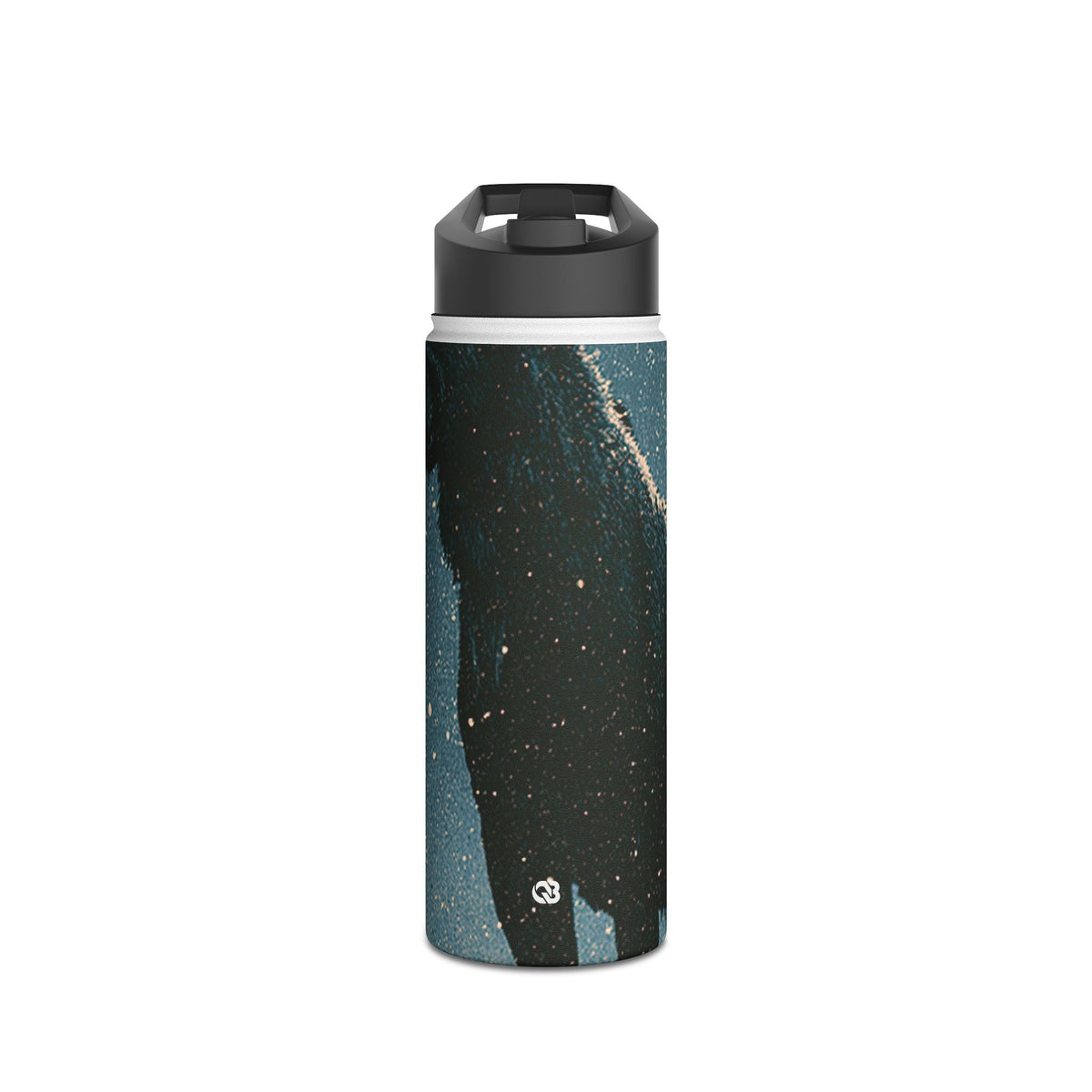 Nordic Boreal Moose · Insulated Water Bottle · Blue