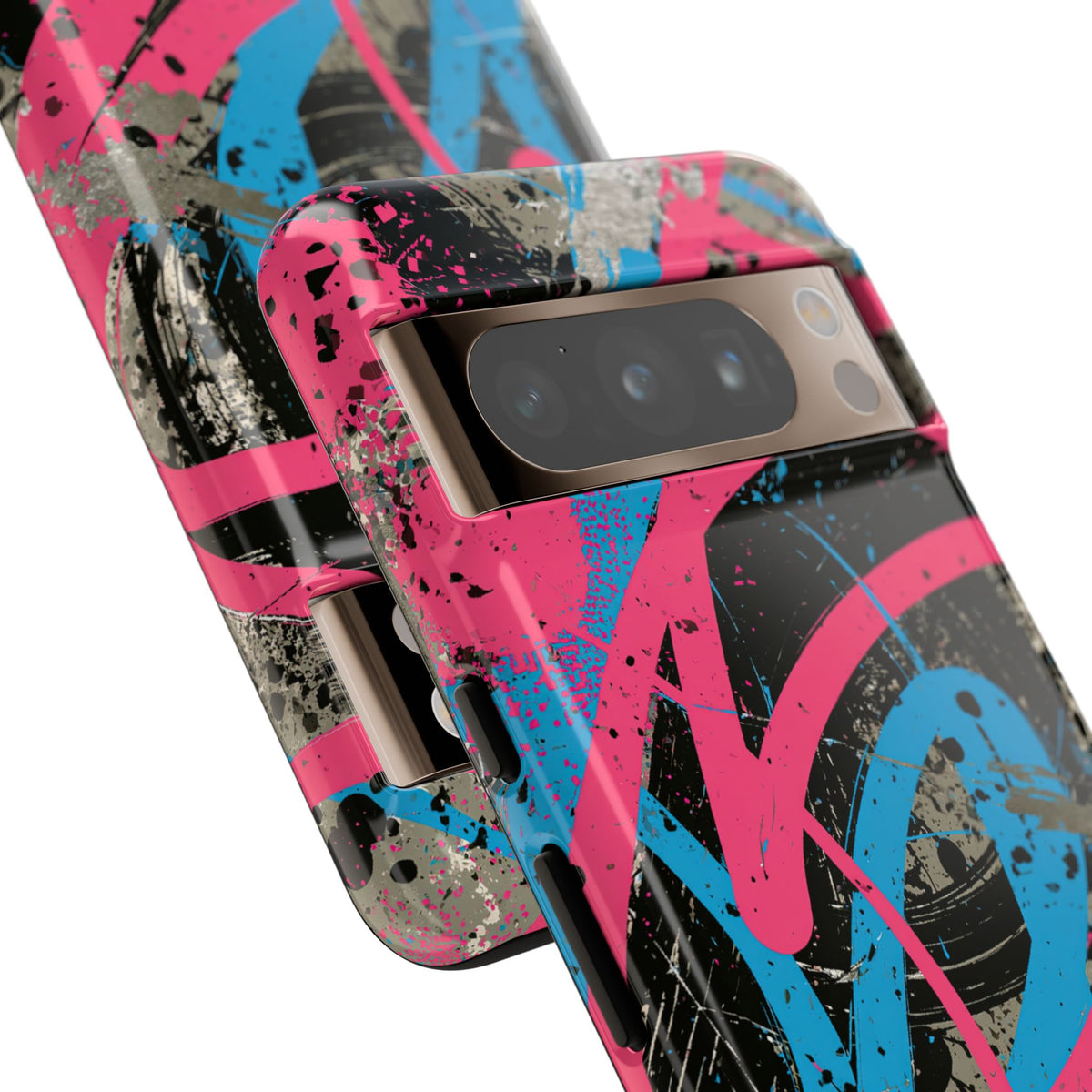 Cyber Splatter Flow · Tough Phone Case for Pixel · Pink