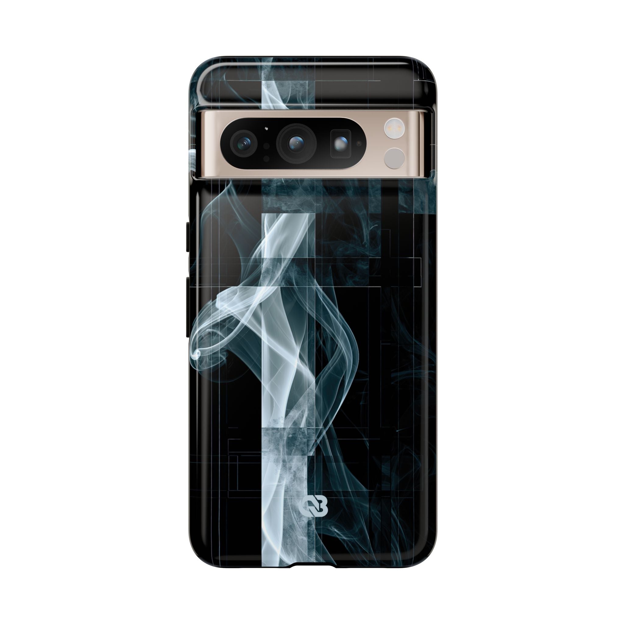 Black Tough Phone Case for Google Pixel - Arctic Vapor Grid