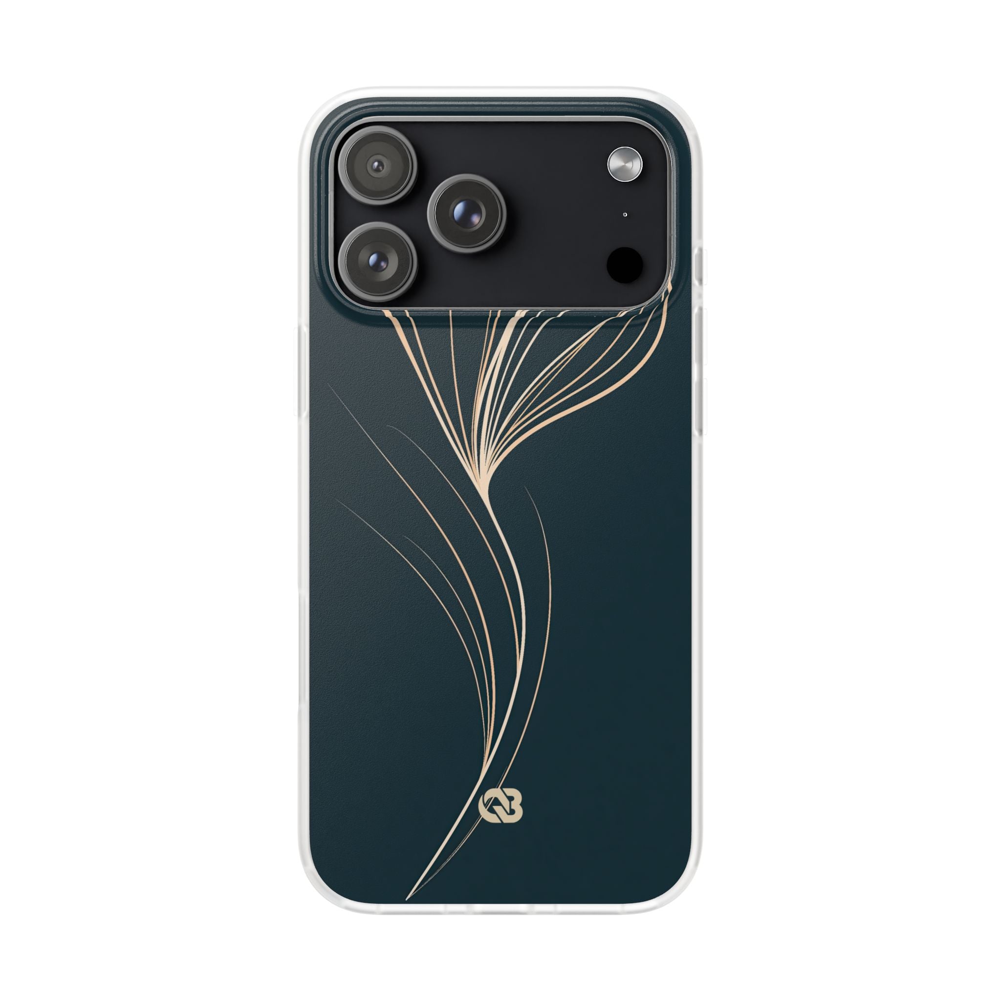 Teal Lite Phone Case for iPhone - Sandstone Silk Flora