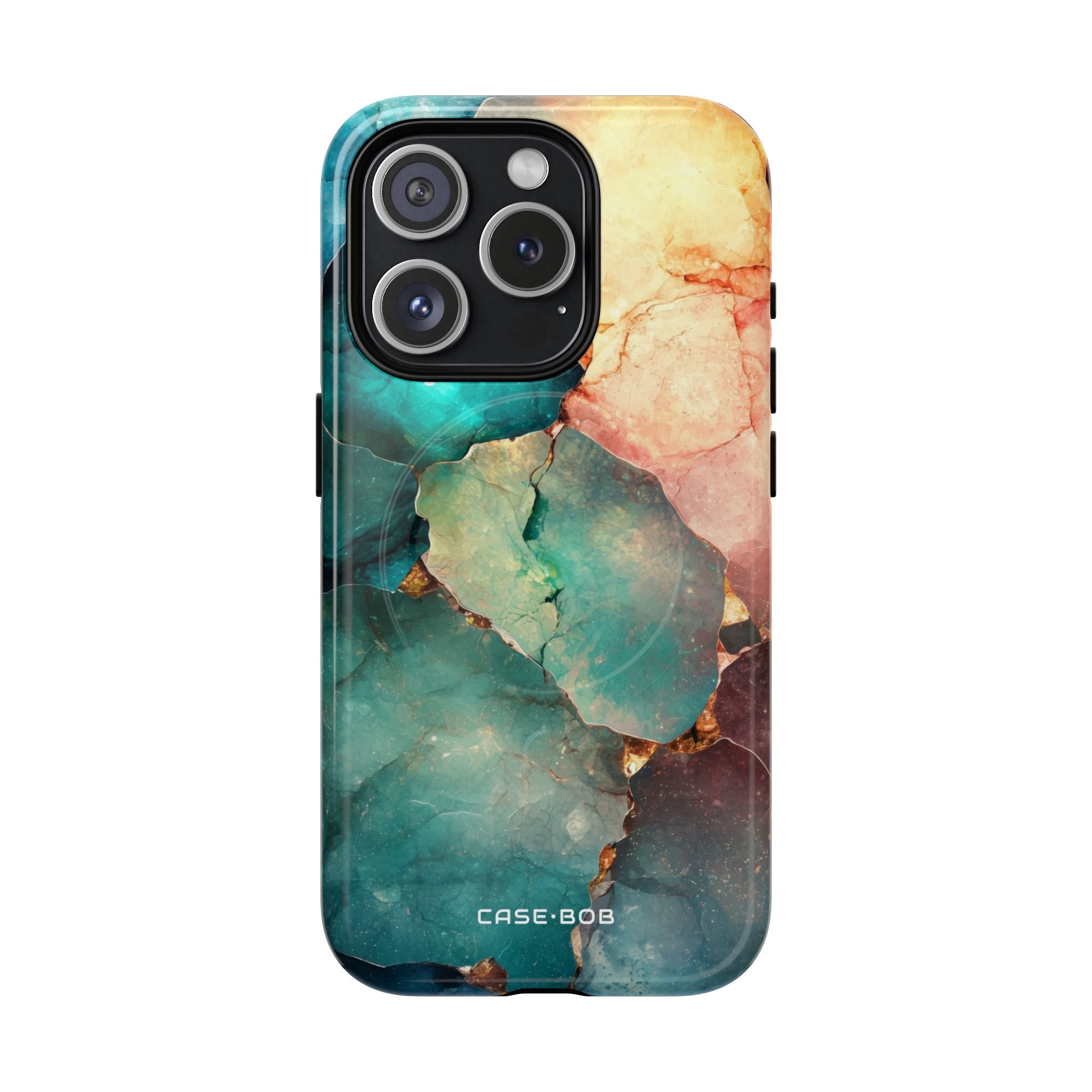 Teal Mosaikadern iPhone 15 Pro Case - Tough+
