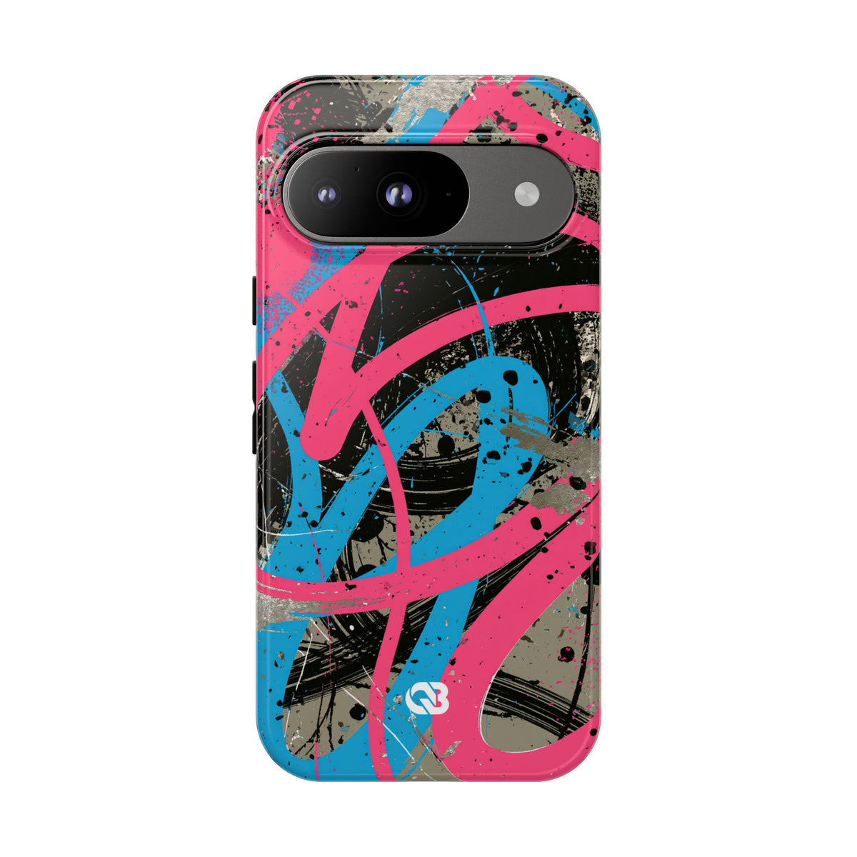 Cyber Splatter Flow · Tough Phone Case for Pixel · Pink