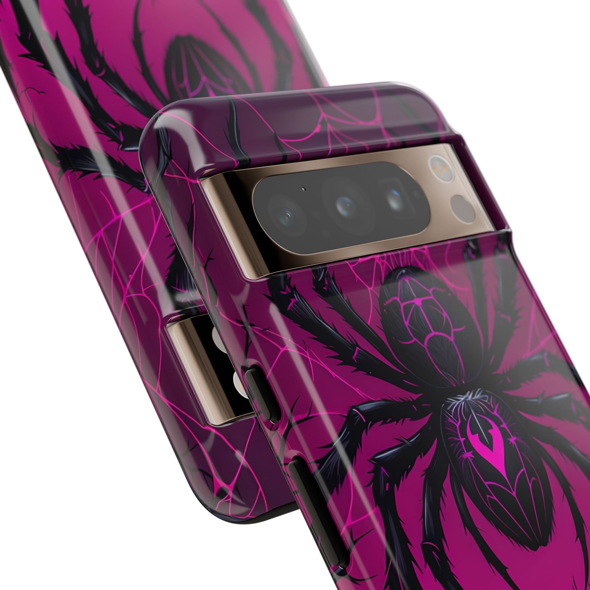 Obsidian Neon Widow · Tough Handyhülle für Google Pixel