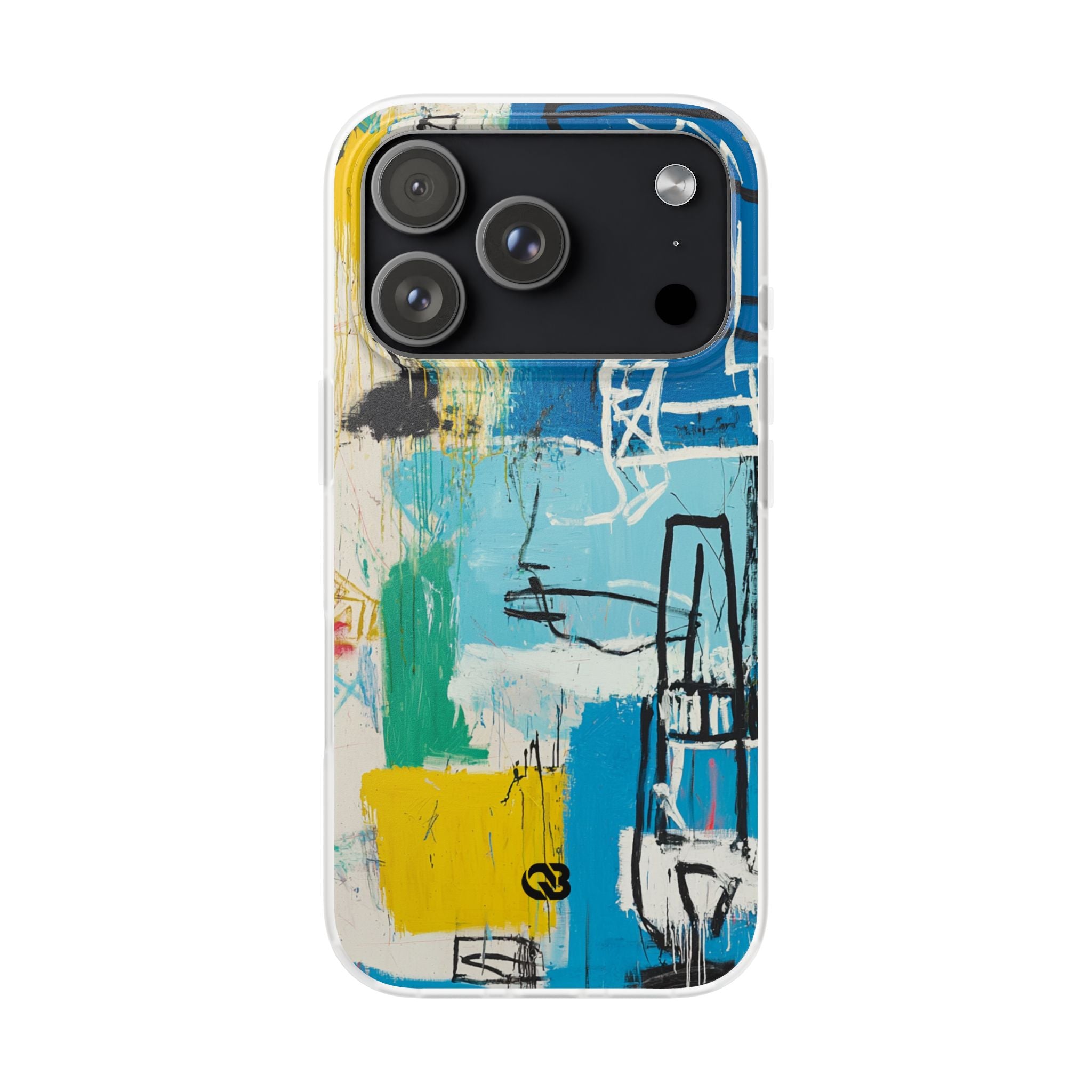 Azure Urban Scribble · Soft Phone Case for iPhone