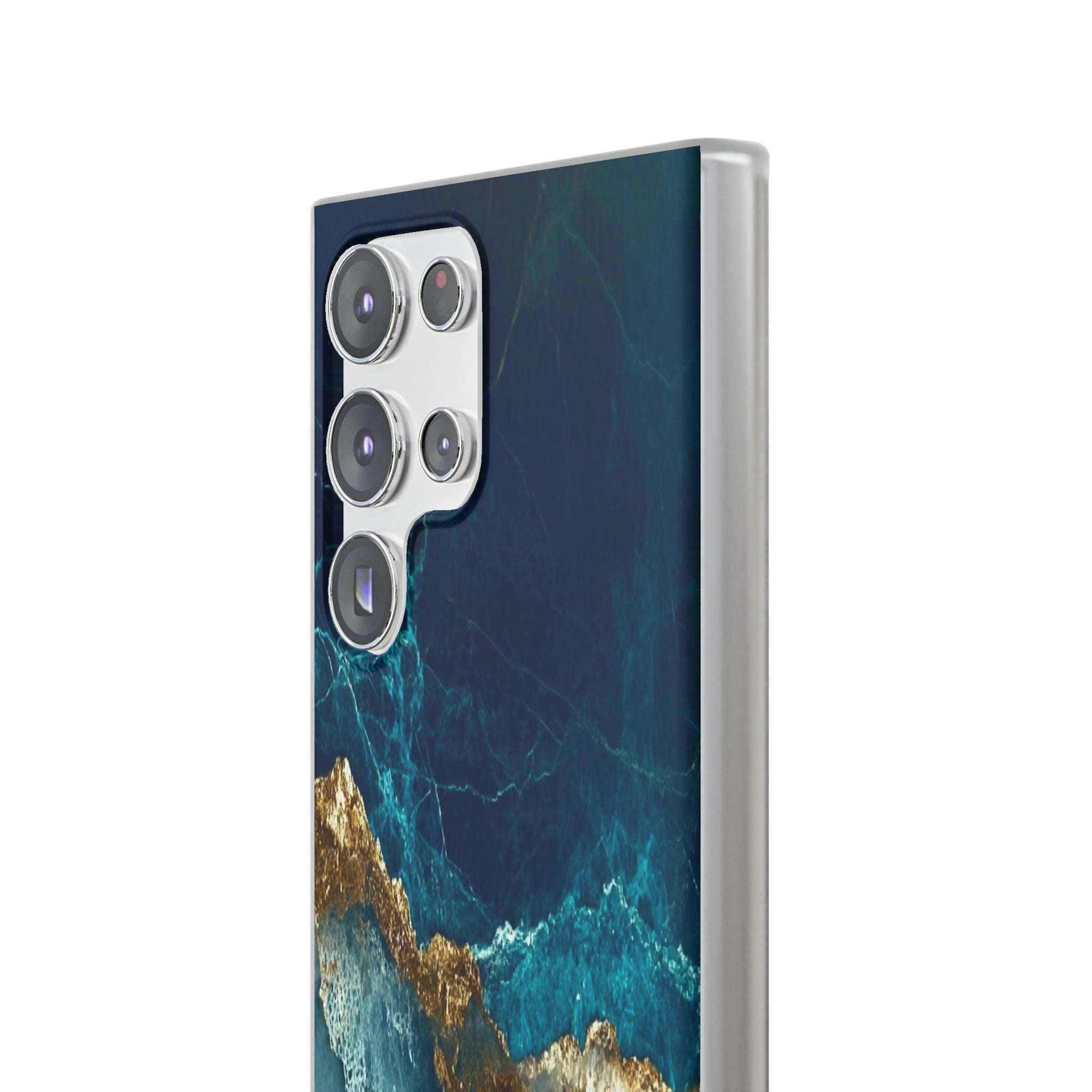 Gezacktes Gold Split Samsung S23 Ultra Case - Soft