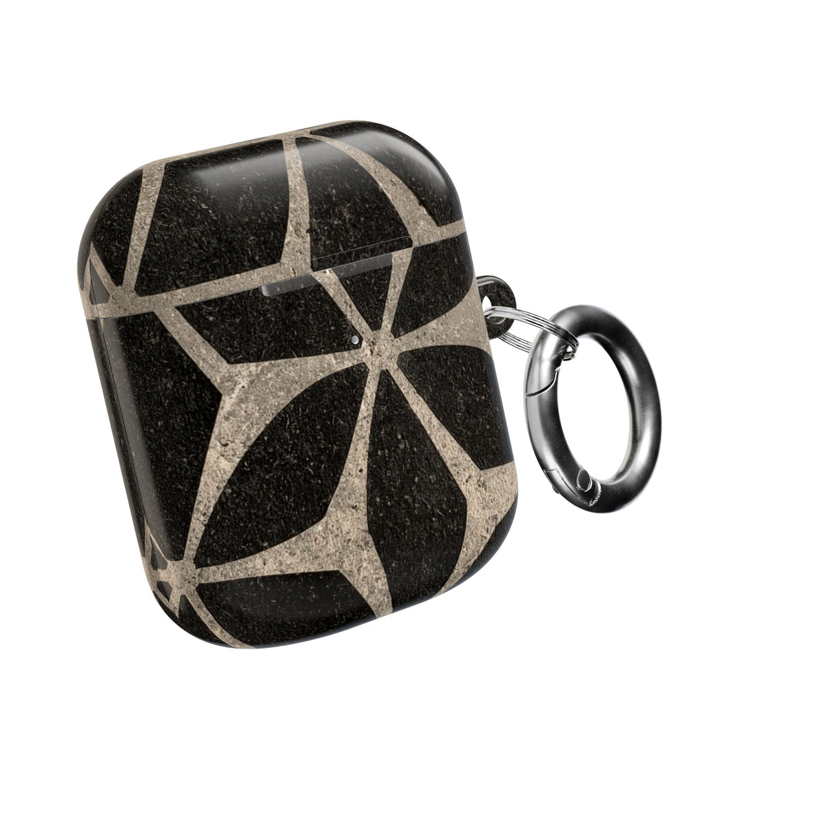 Concrete Mosaic Star · Hard Case for AirPods & AirPods Pro · Black
