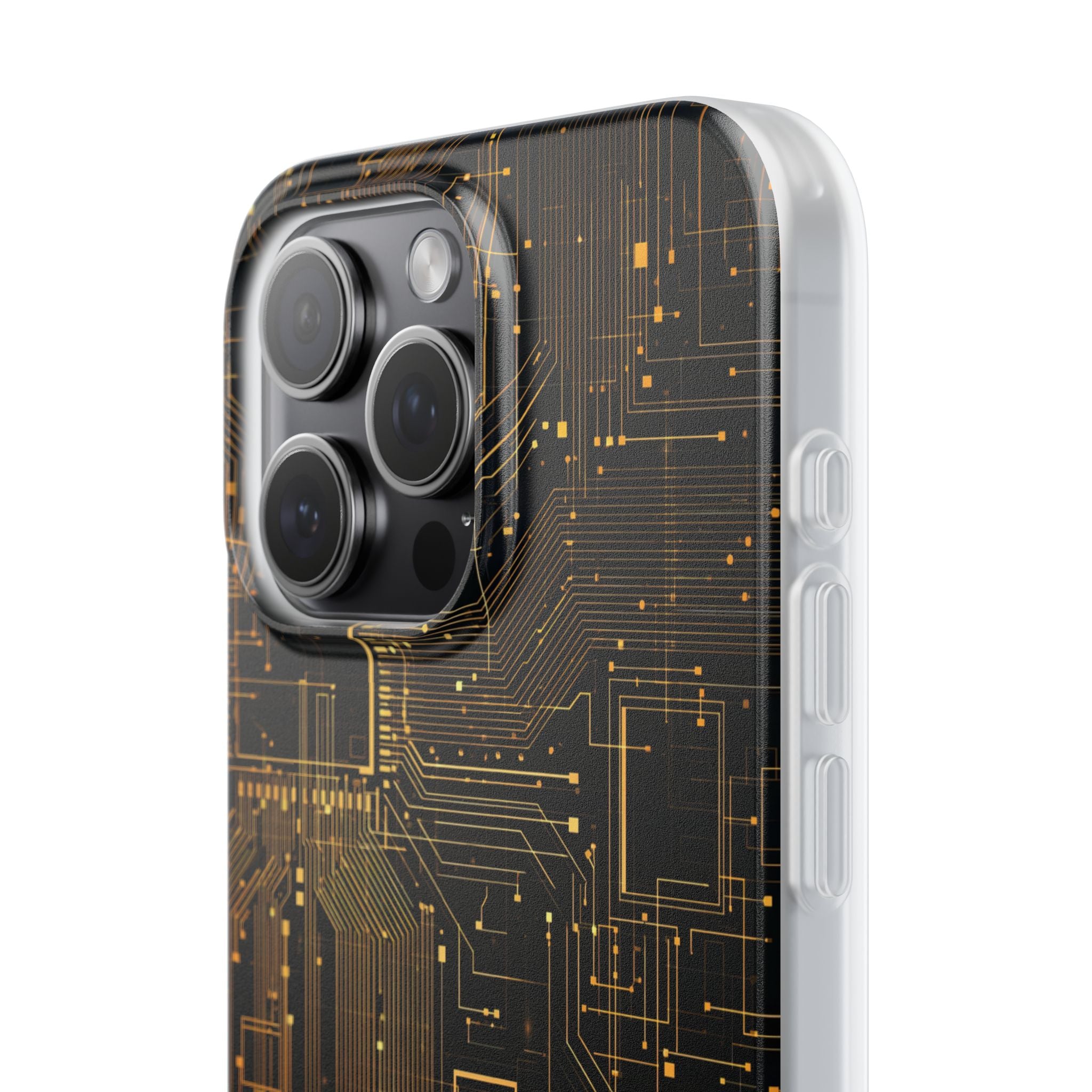Gold Lite Phone Case for iPhone - Amber Core Mainframe