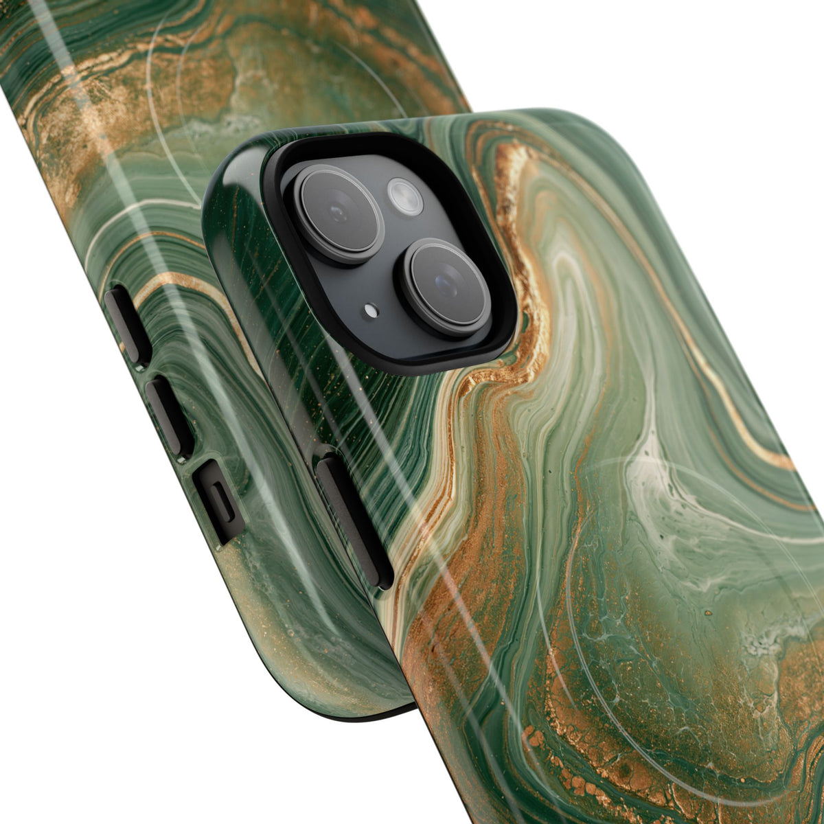 Jade Suminagashi · Tough 2.0 Magnetic Phone Case for iPhone · Green