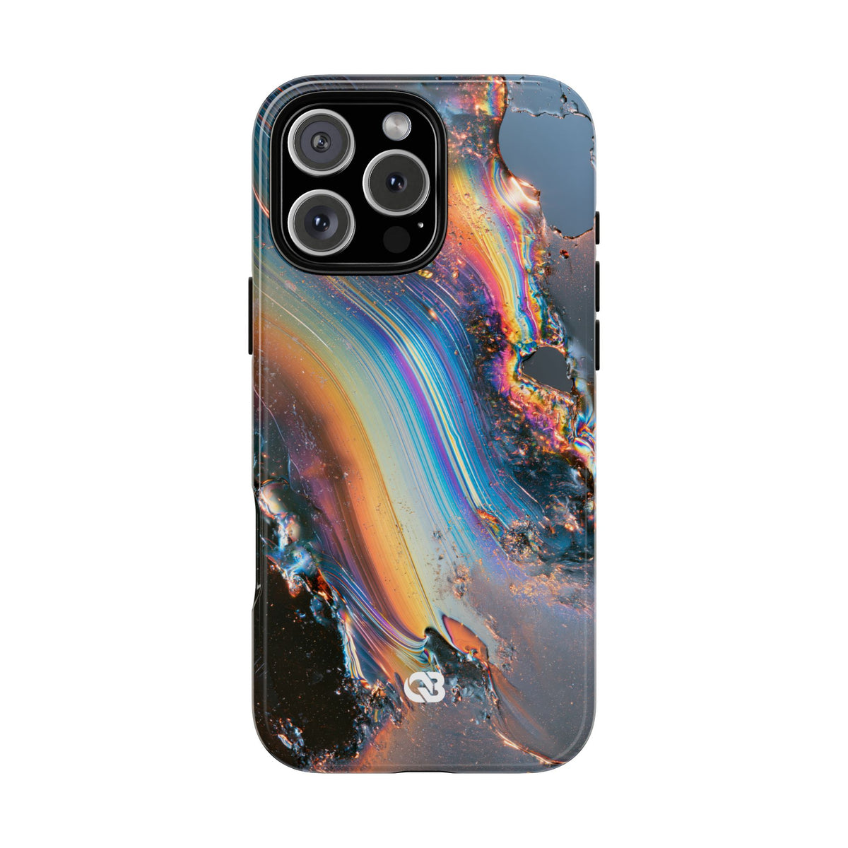 Prismatic Aura Flow · Tough Phone Case for iPhone · Blue