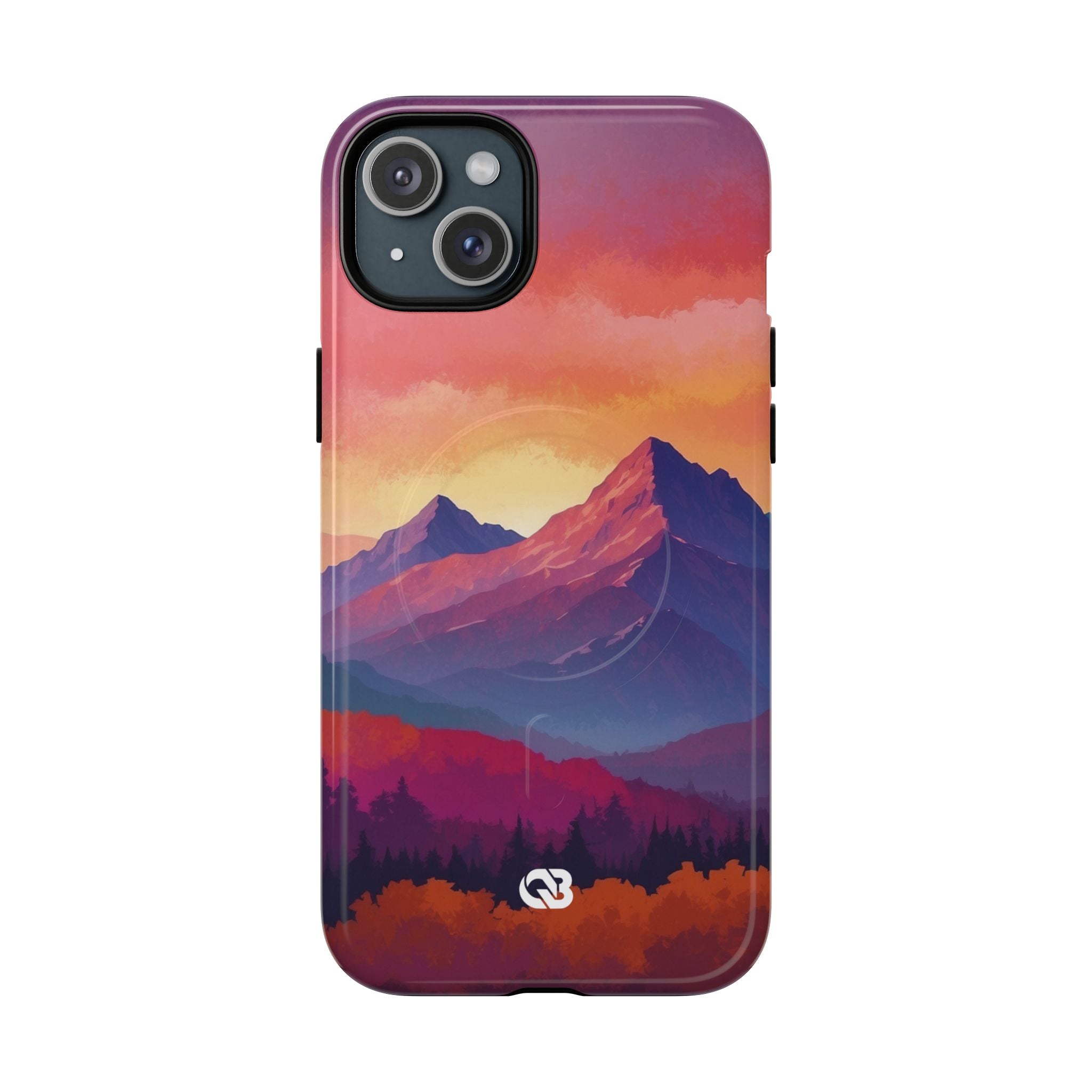 Crimson Mountain Dusk · Tough+ Phone Case for iPhone · Magsafe