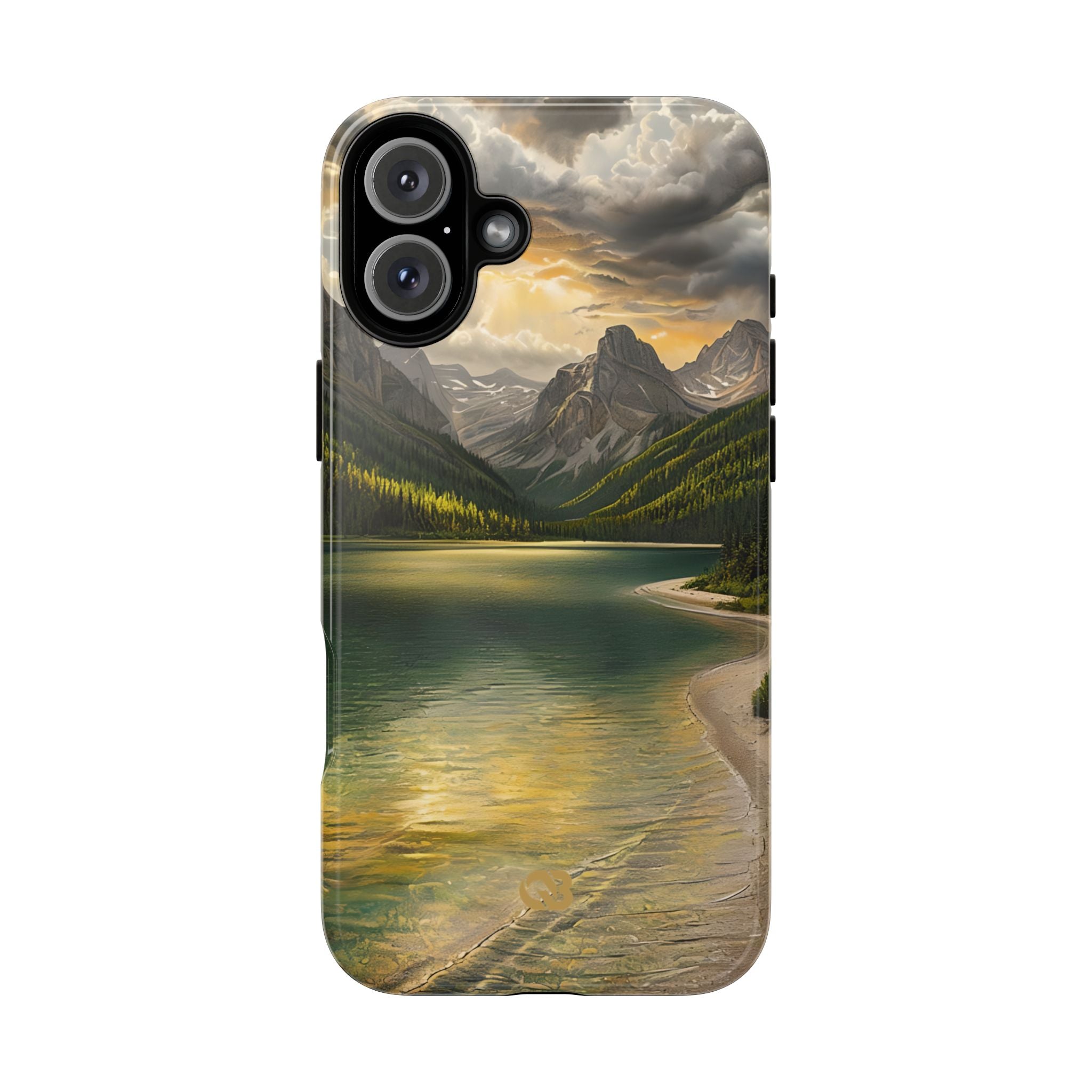 Gilded Mountain Lake · Tough Phone Case for iPhone