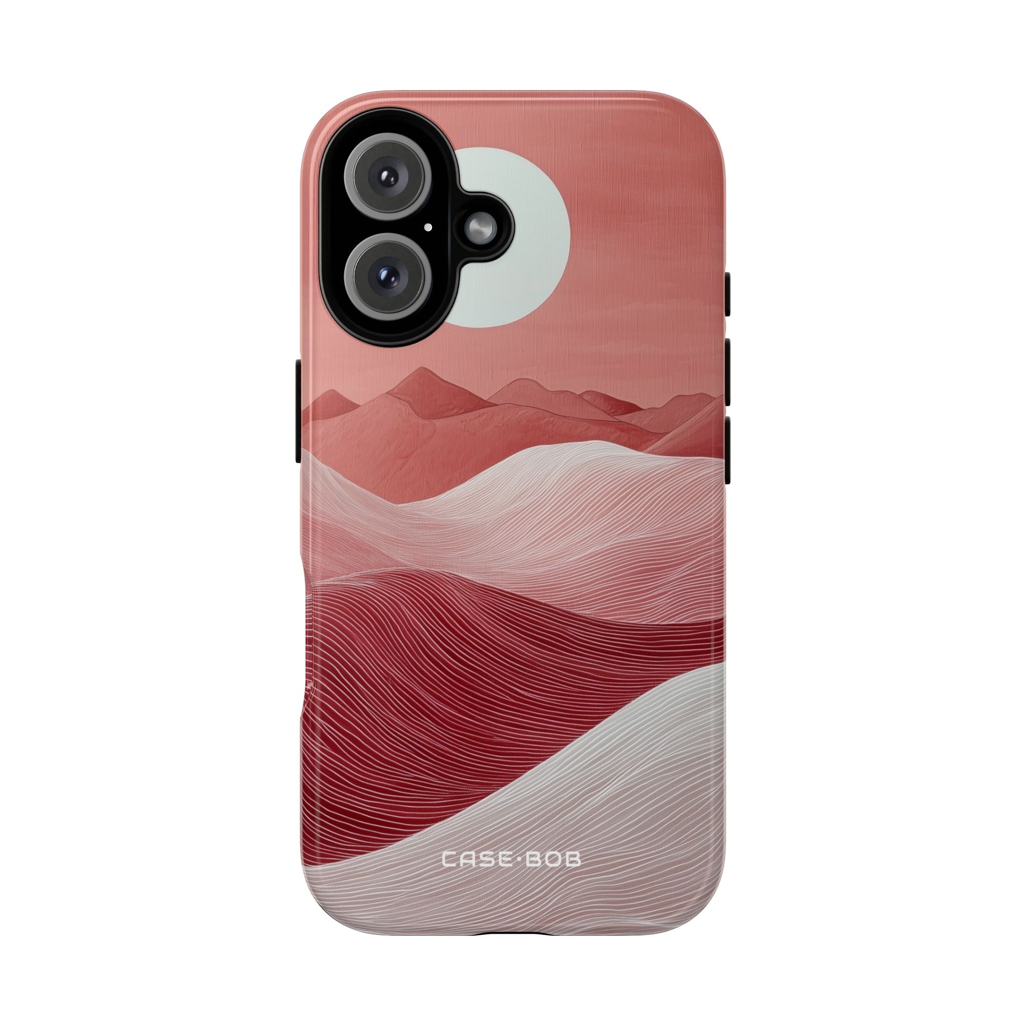 White Orb Dunes iPhone 16 Case - Tough