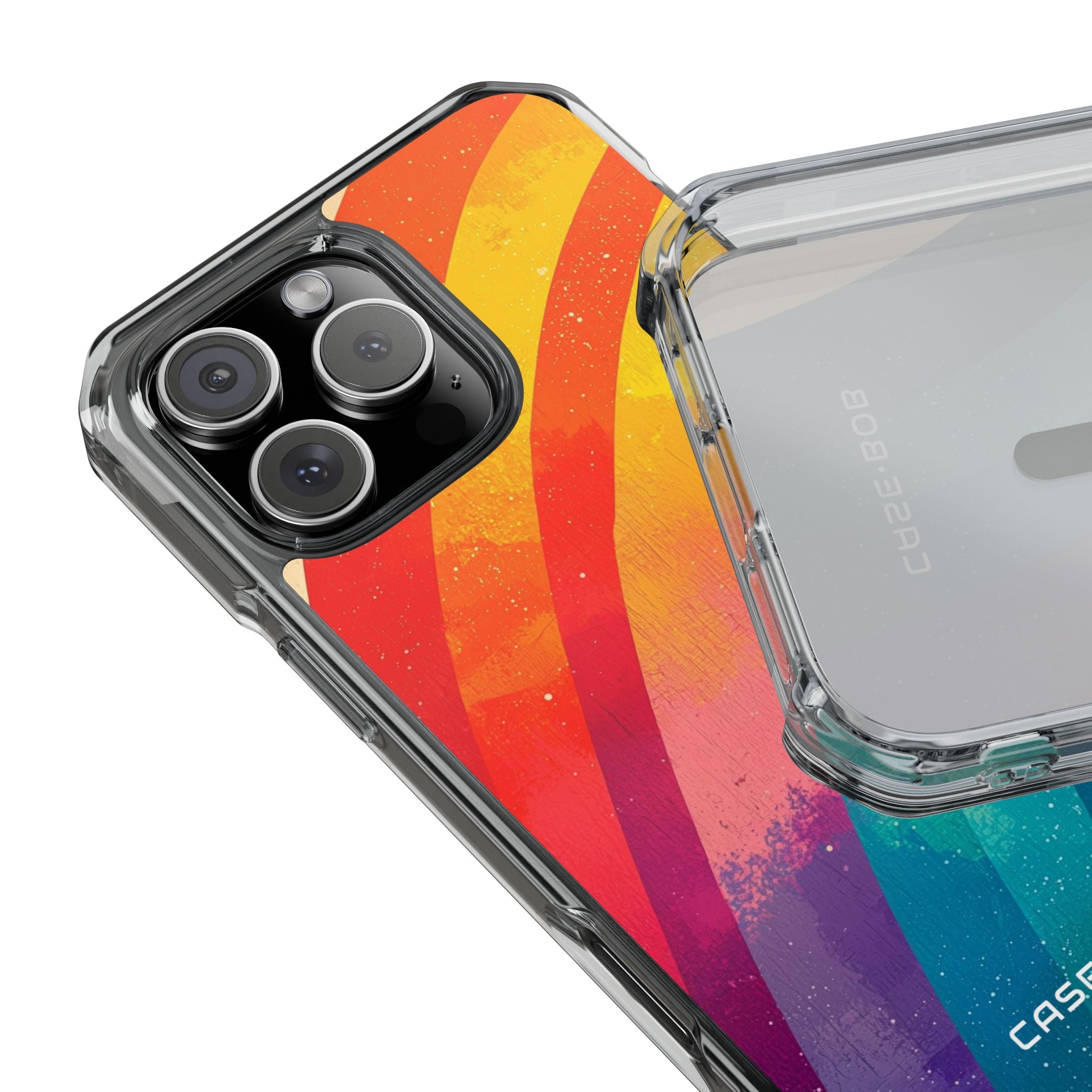 Kuvioitu sateenkaaren kaari iPhone 16 Pro Max - Impact suojakotelo