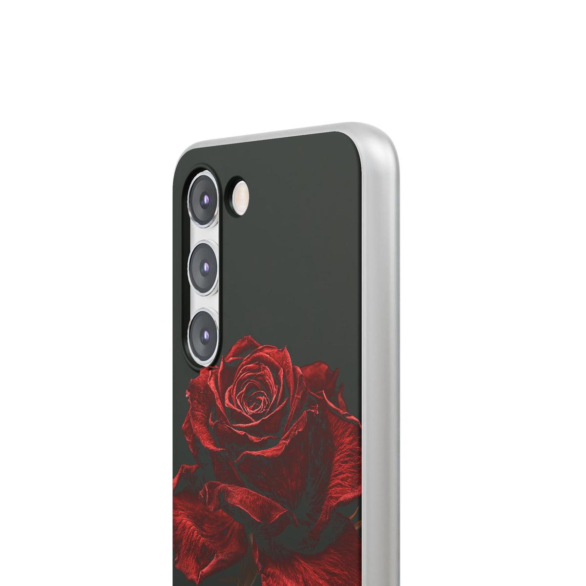 Crimson Noir Rose · Lite Phone Case for Samsung · Black
