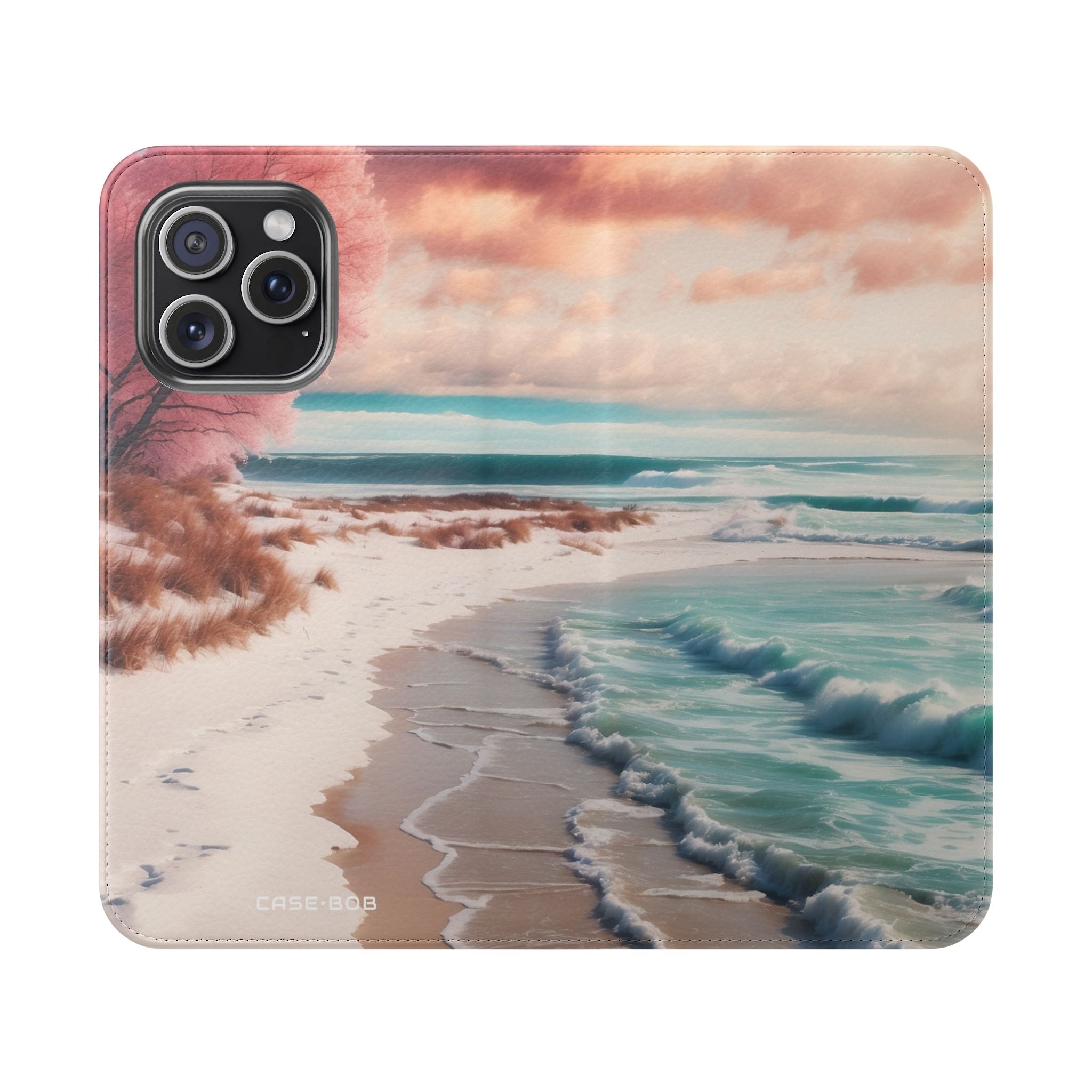 Pink Breeze Tree - iPhone 15 Pro Max Case - Wallet
