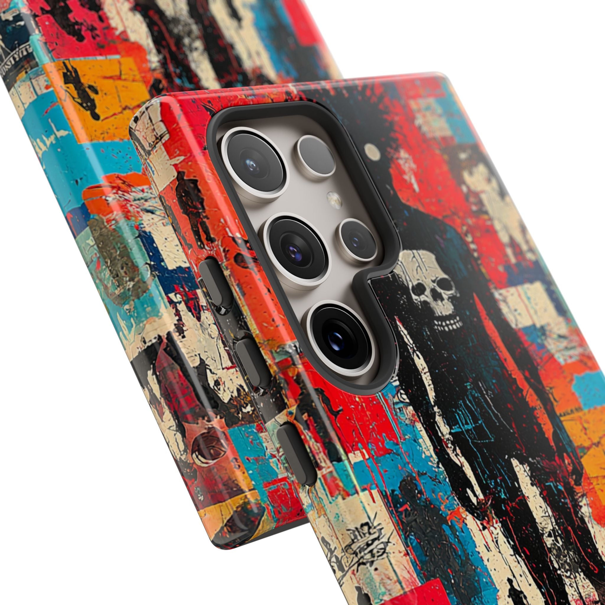 Spiky Skull Silhouette Samsung S24 Ultra Case - Tough