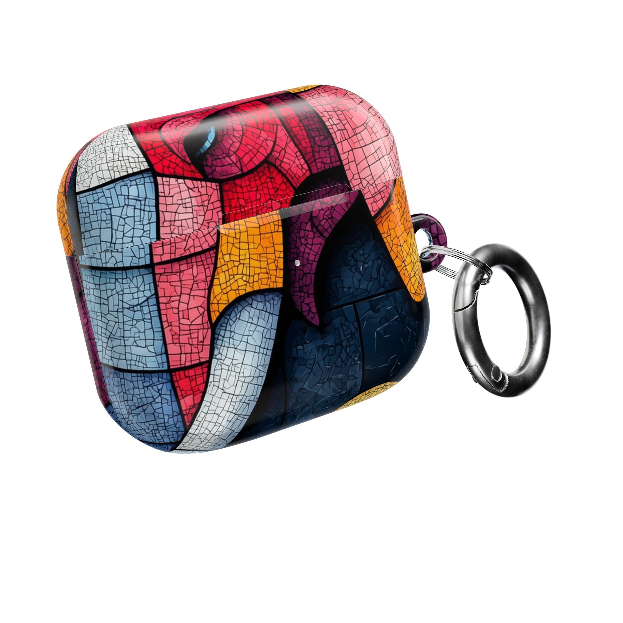 Blue Mosaic Elephant - AirPods Case