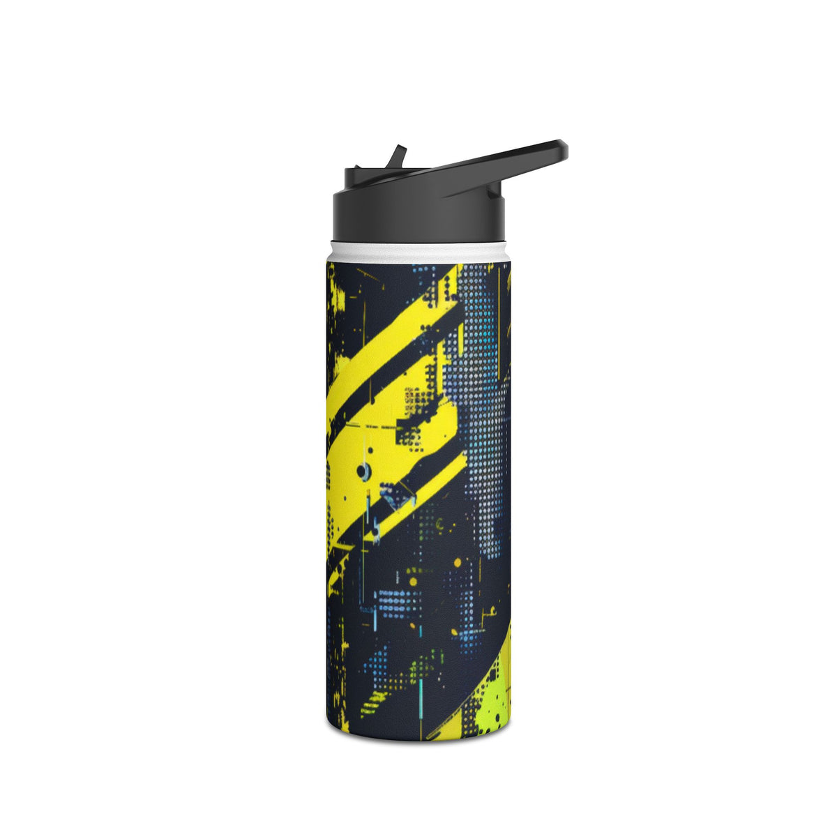 Acid Hazard · Insulated Water Bottle · Yellow
