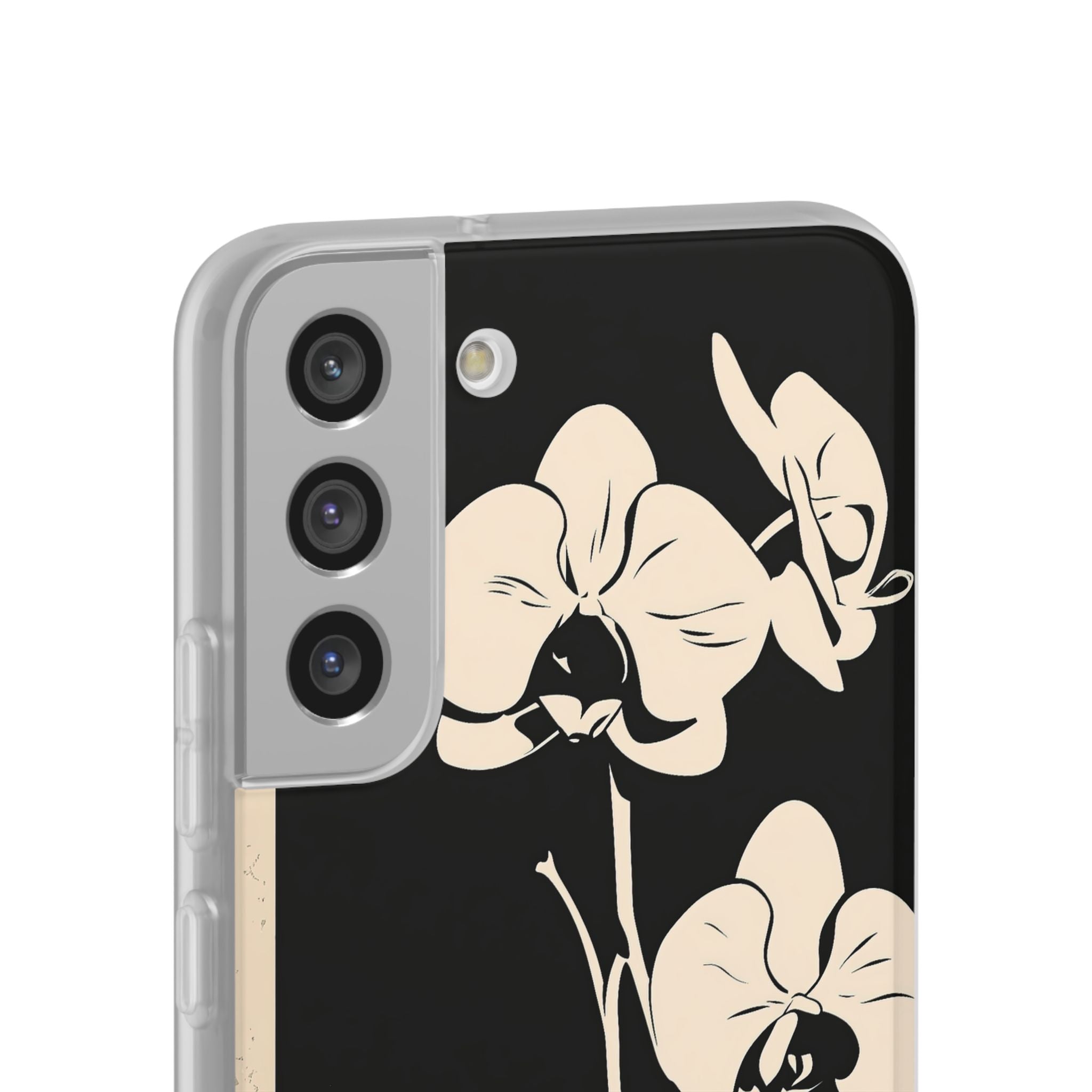Black Lite Phone Case for Samsung - Obsidian Bone Orchid