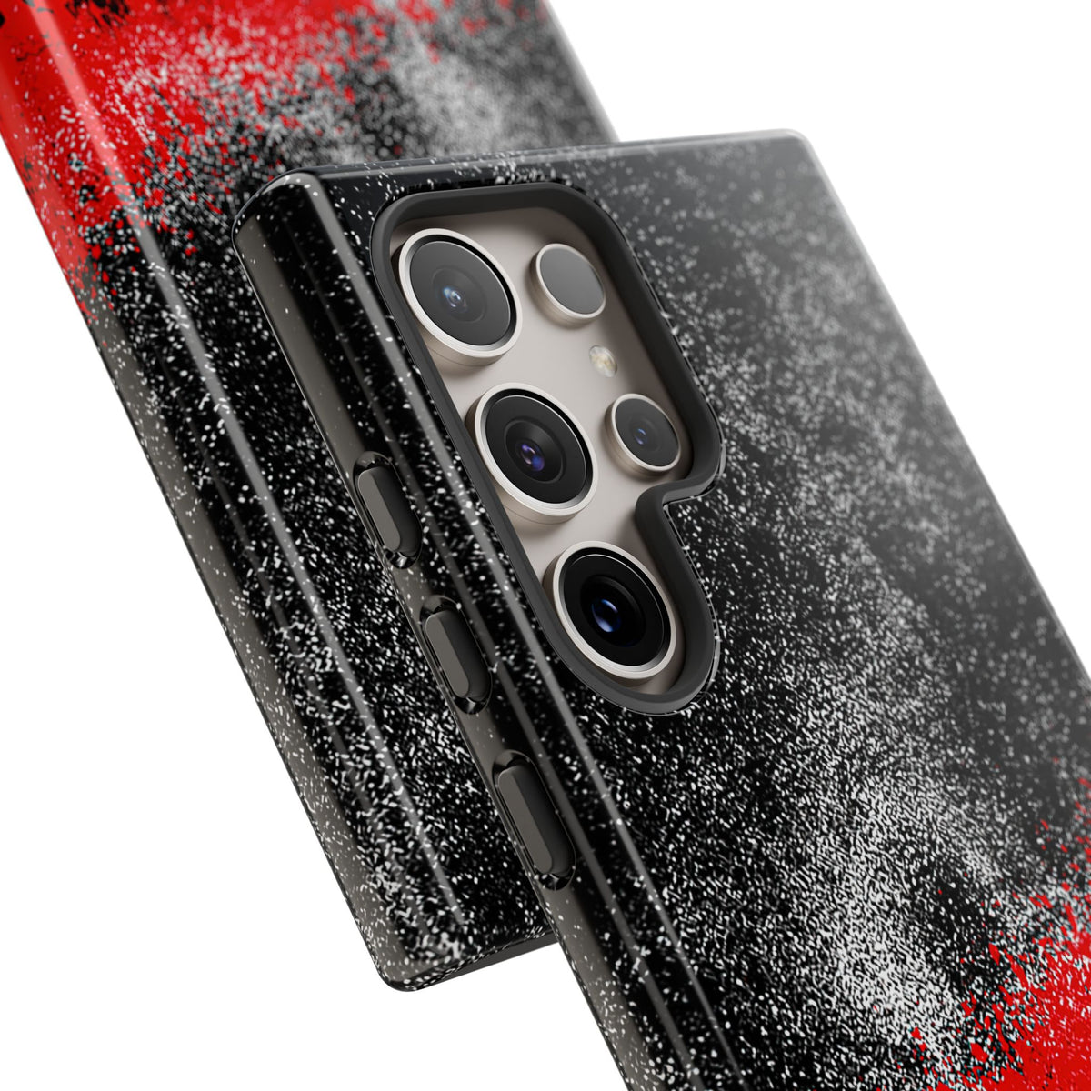 Crimson Noir Drip · Tough Phone Case for Samsung · Black